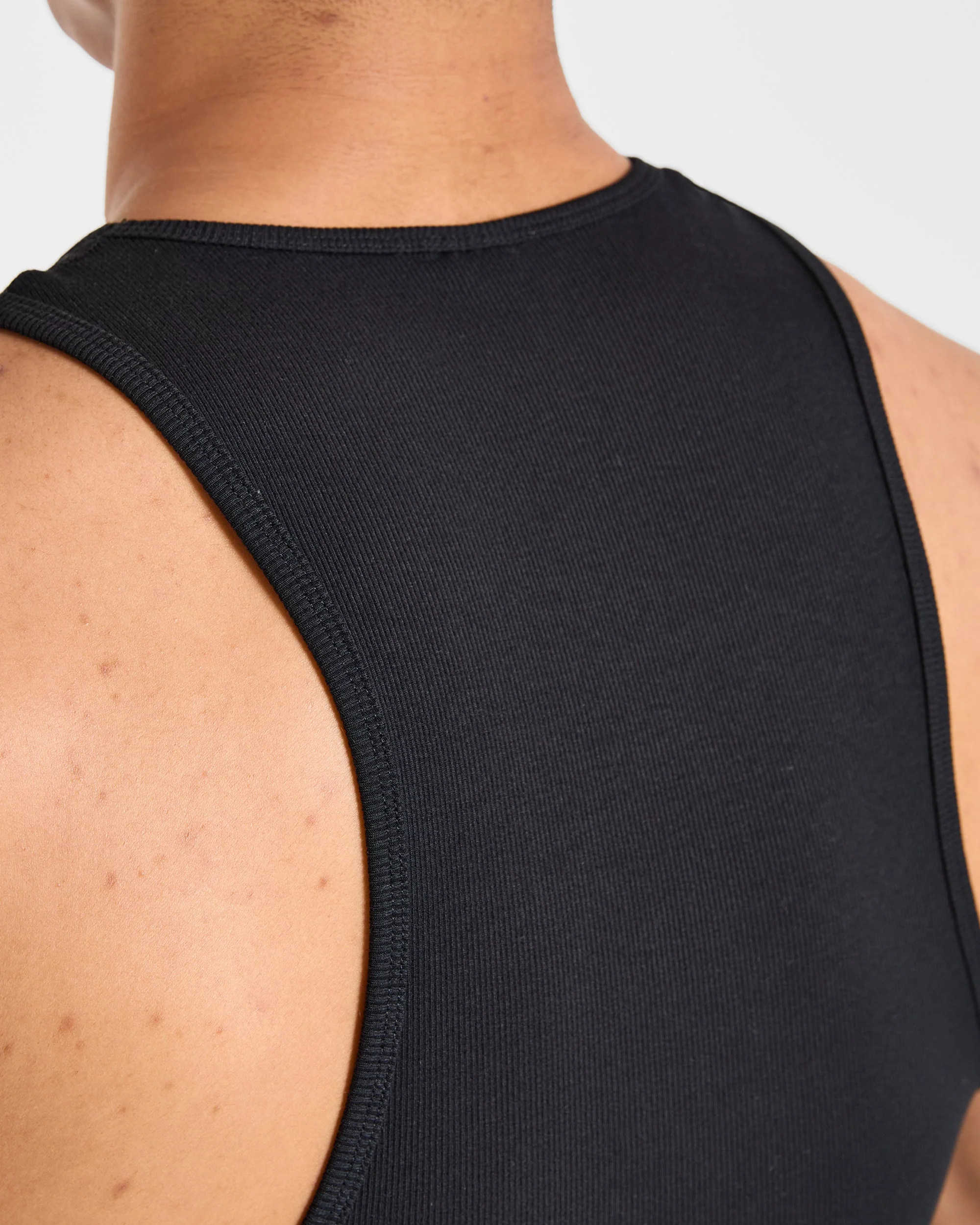 Muscle Ribbed Tank - Zwart - Image 6