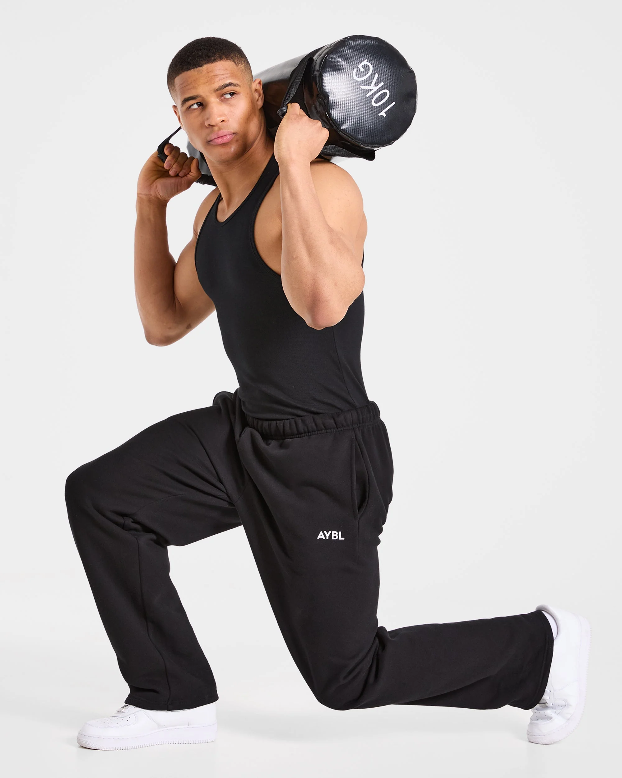 Muscle Ribbed Tank - Zwart - Image 7
