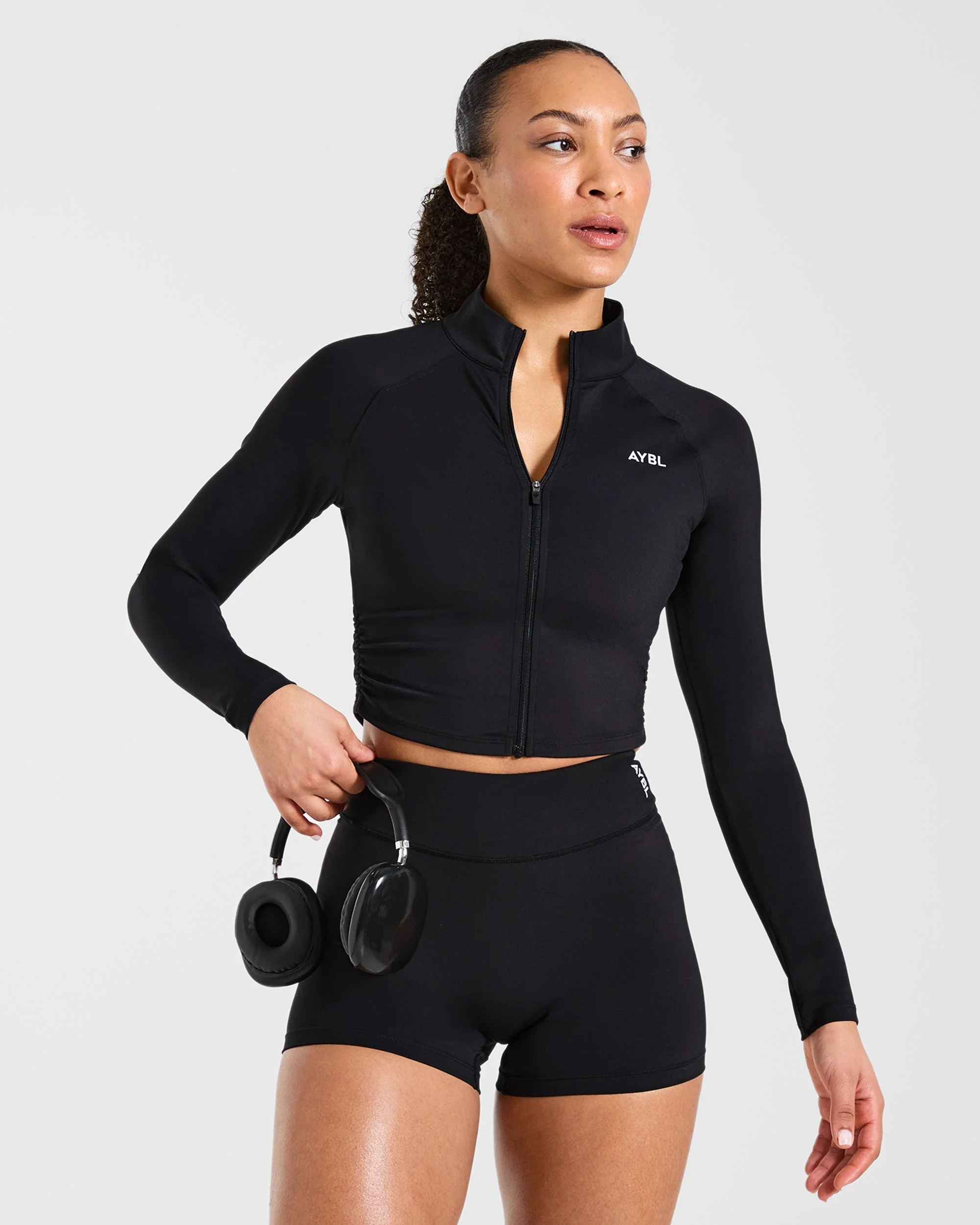 Physique Zip Up Jacket - Zwart - Image 7