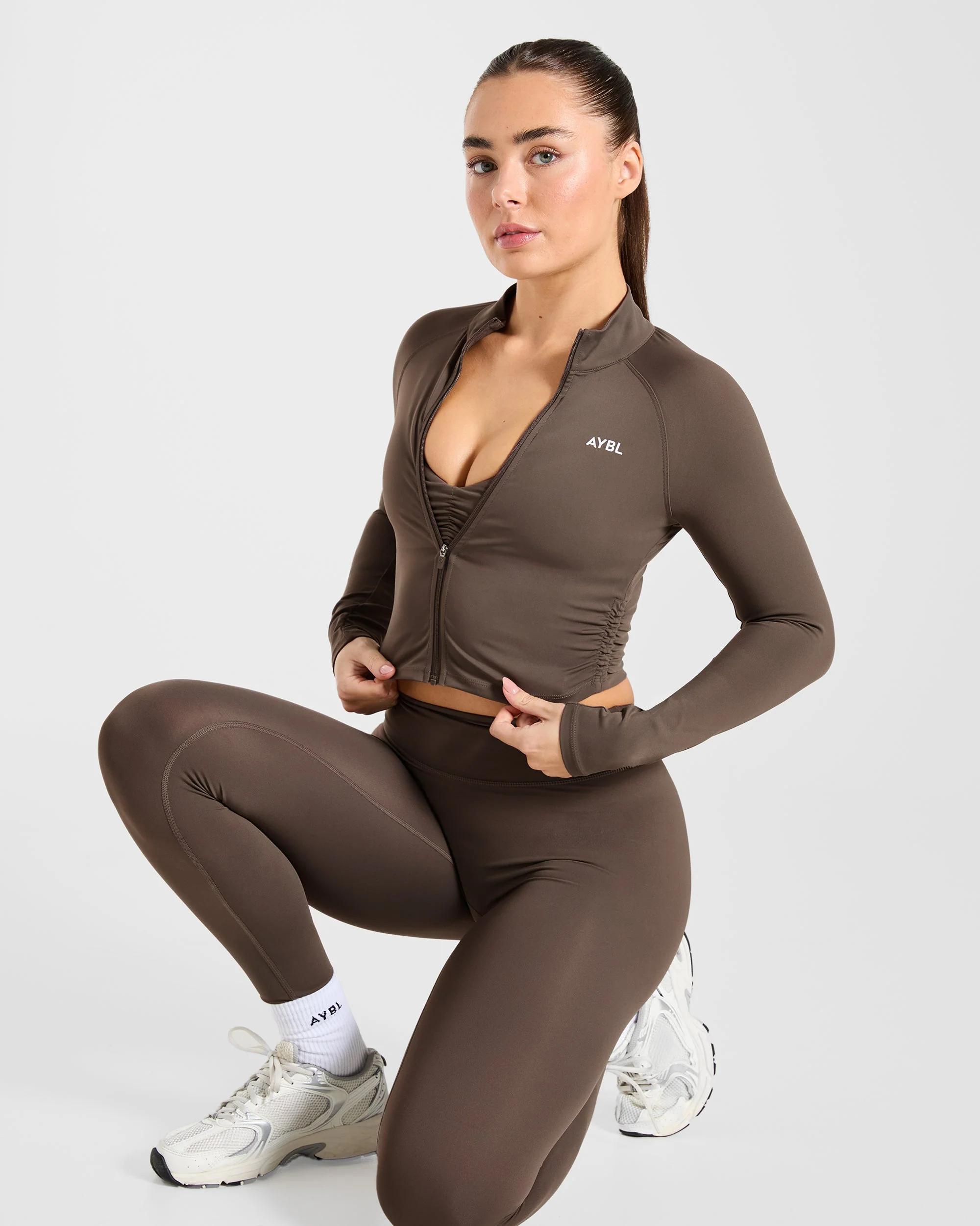 Physique Zip Up Jacket - Bruin - Image 8