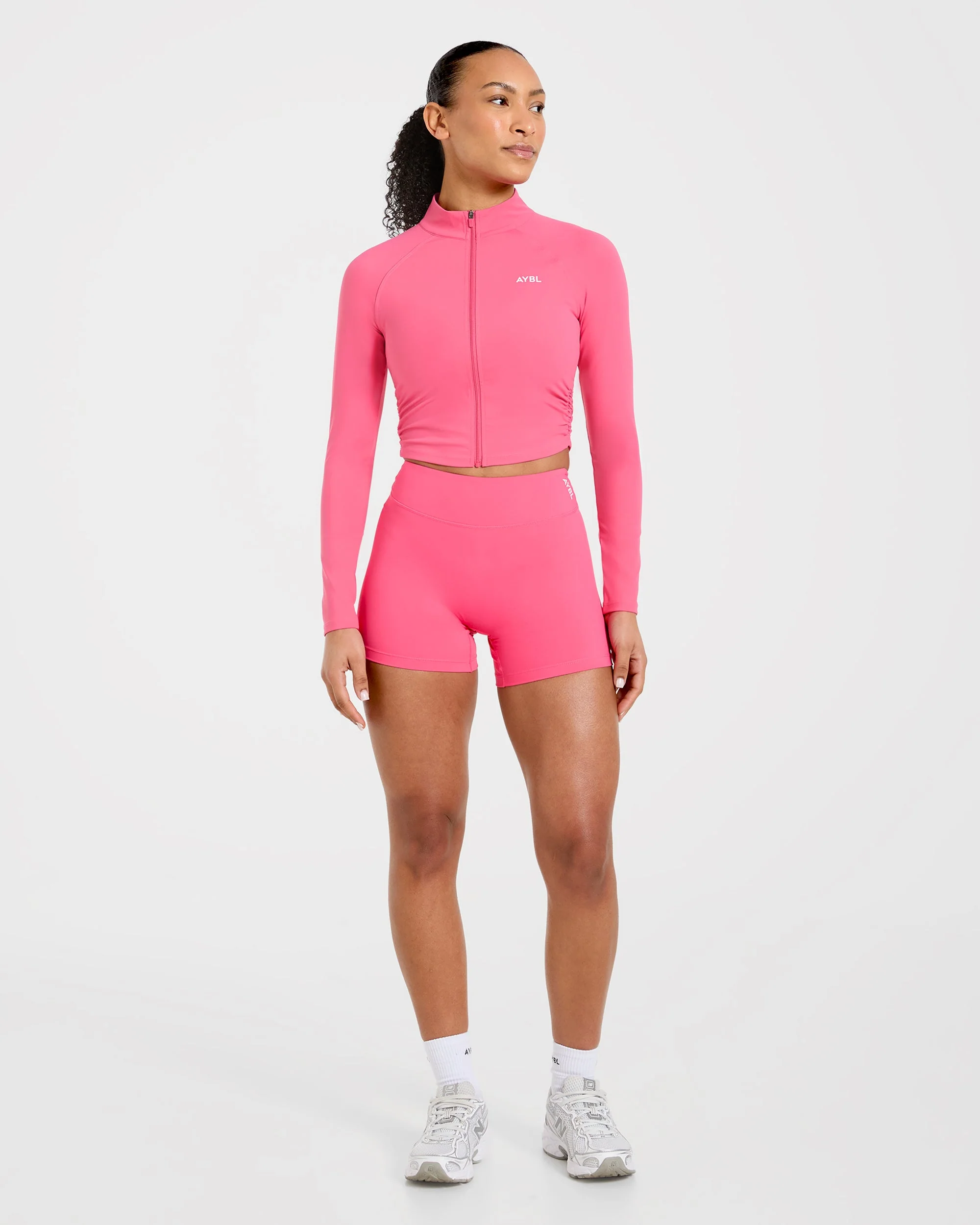 Physique Zip Up Jacket - Roseberry Roze - Image 3