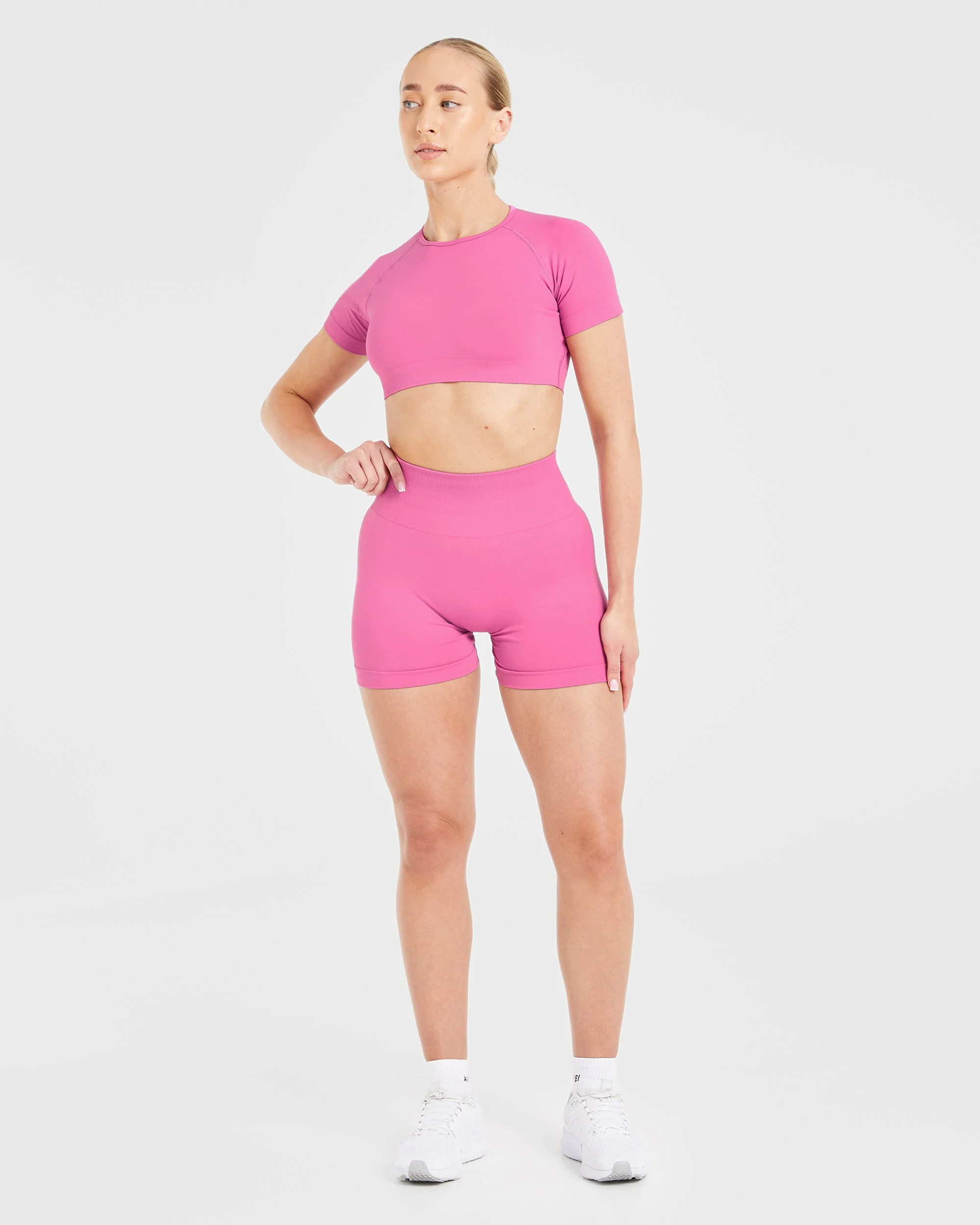 Power Seamless Shorts - Roze - Image 3