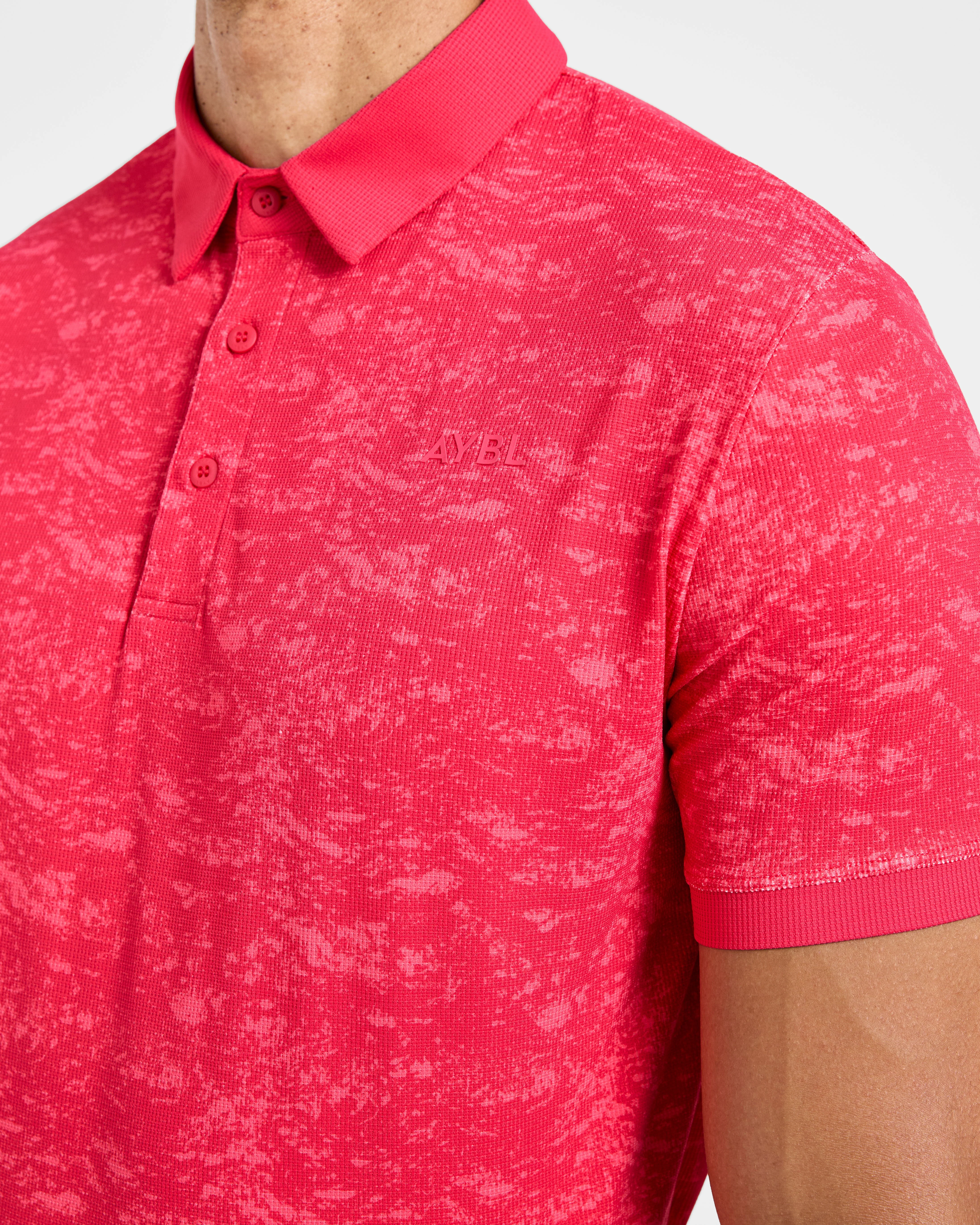 Precision Texture Polo - Summer Rood - Image 4