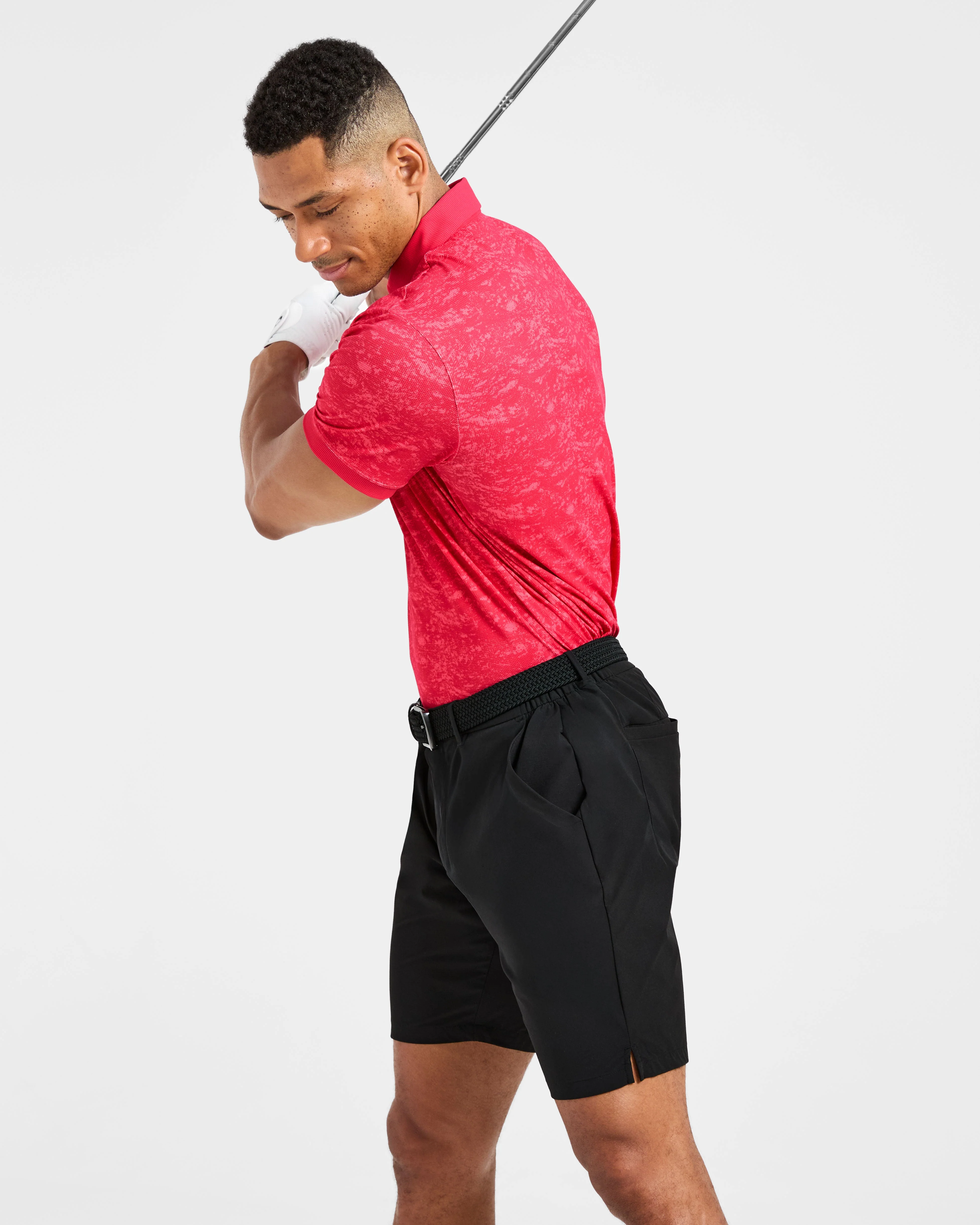 Precision Texture Polo - Summer Rood - Image 7