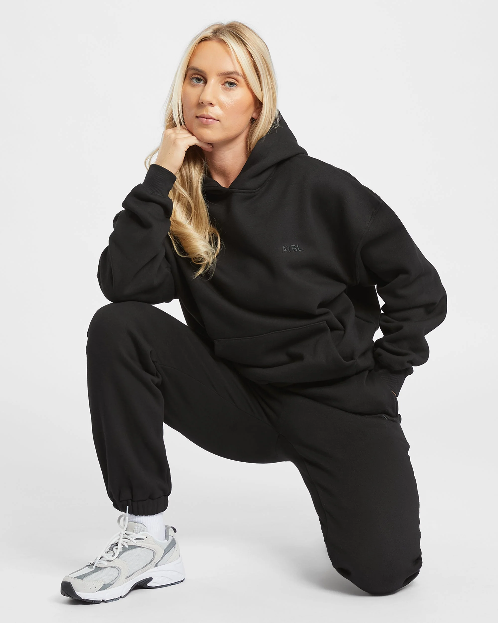 Premium Oversized Joggers - Zwart - Image 8