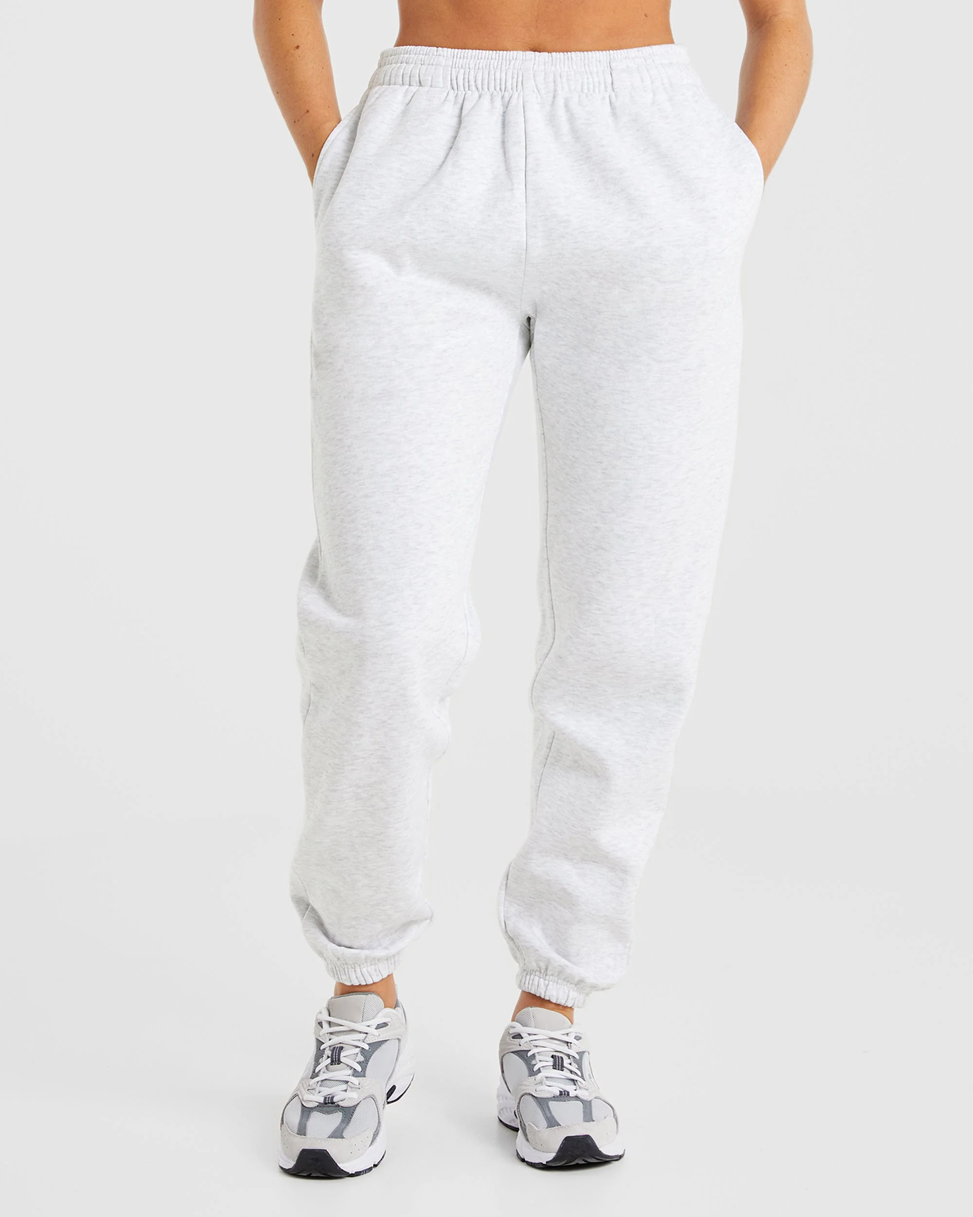 Premium Oversized Joggers - Heather Grijs