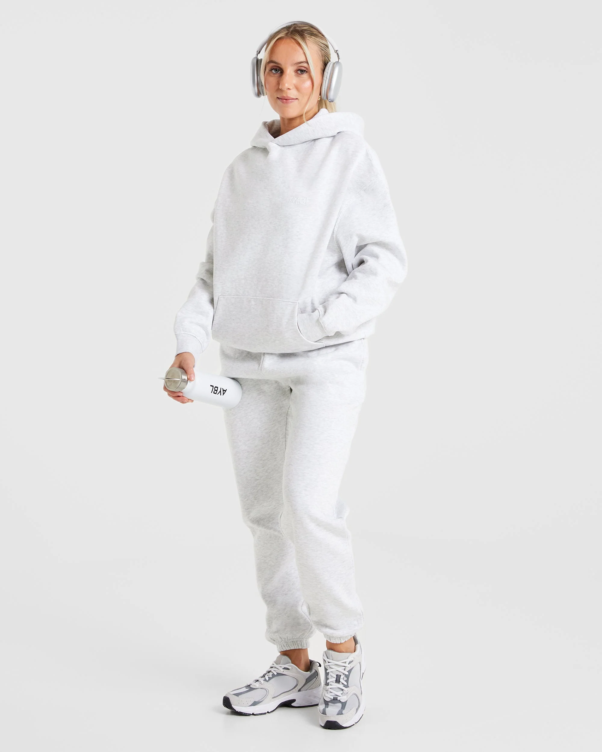 Premium Oversized Joggers - Heather Grijs - Image 8
