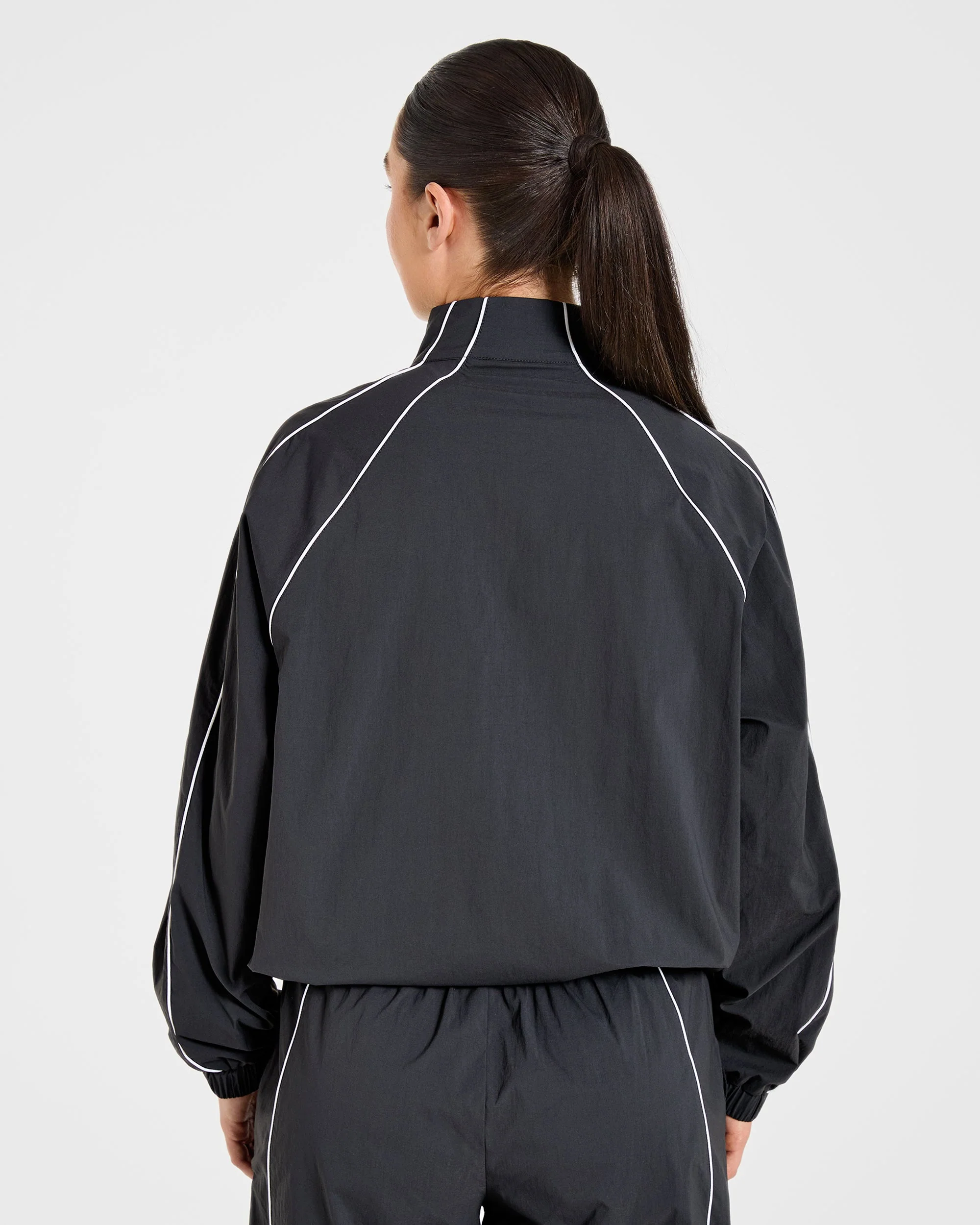 Retro Track Jacket - Zwart - Image 2