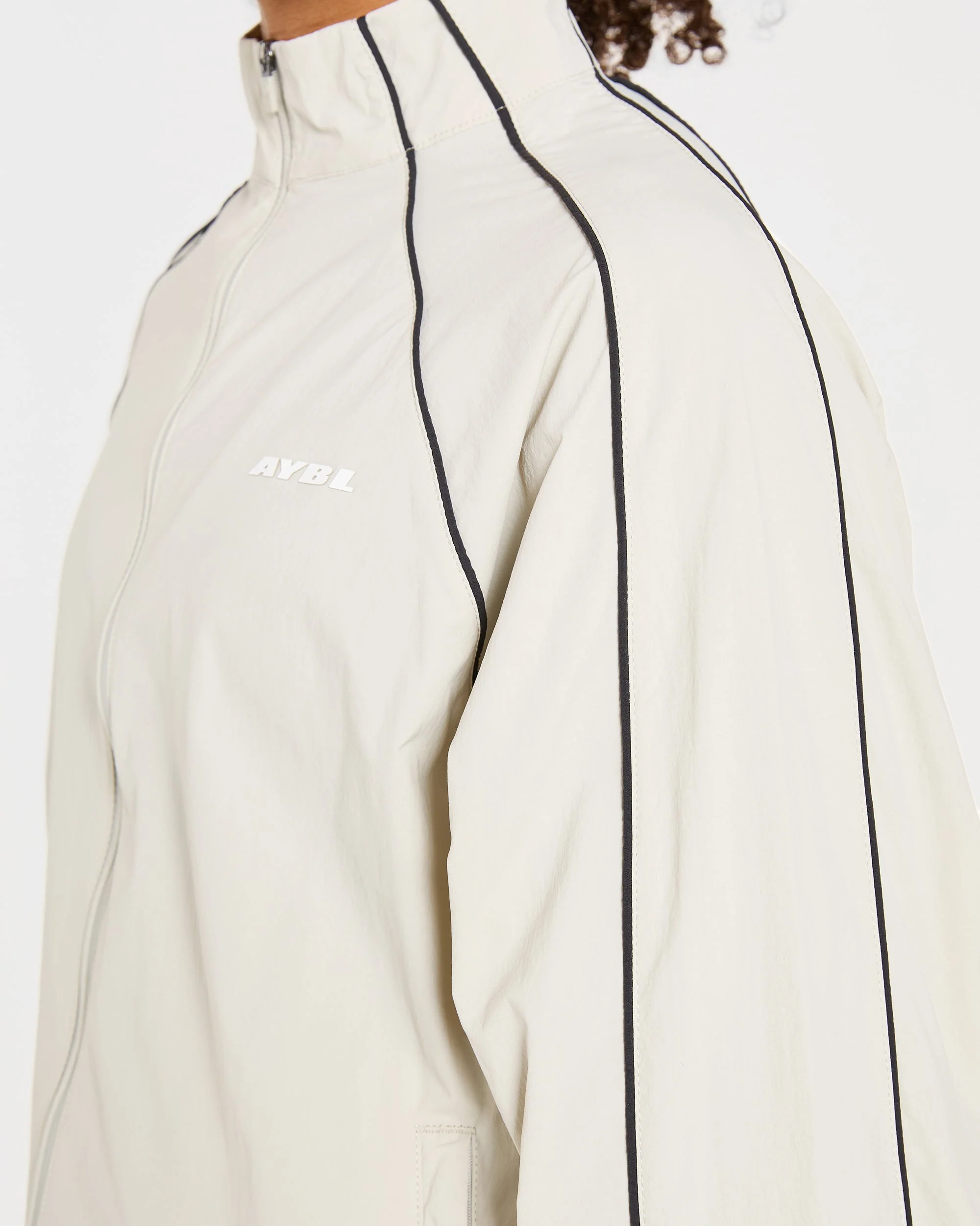 Retro Track Jacket - Off Wit - Image 5