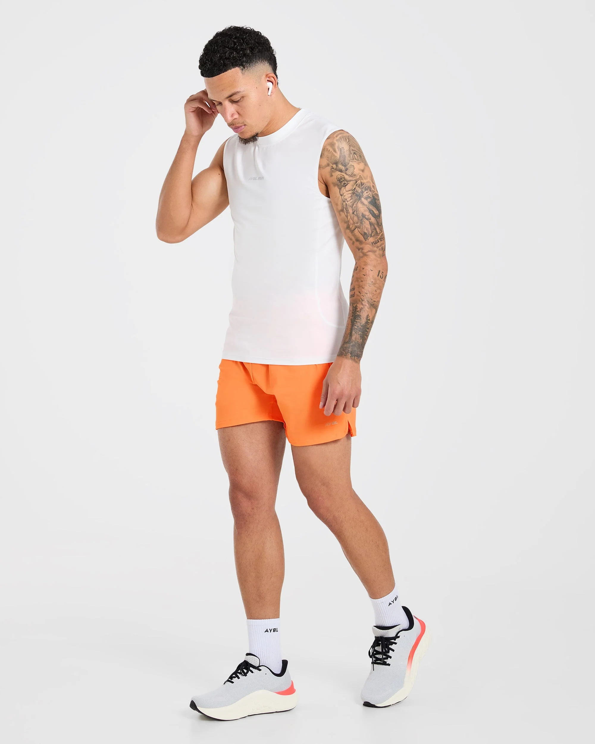 Run 5" Shorts - Bright Oranje - Image 7