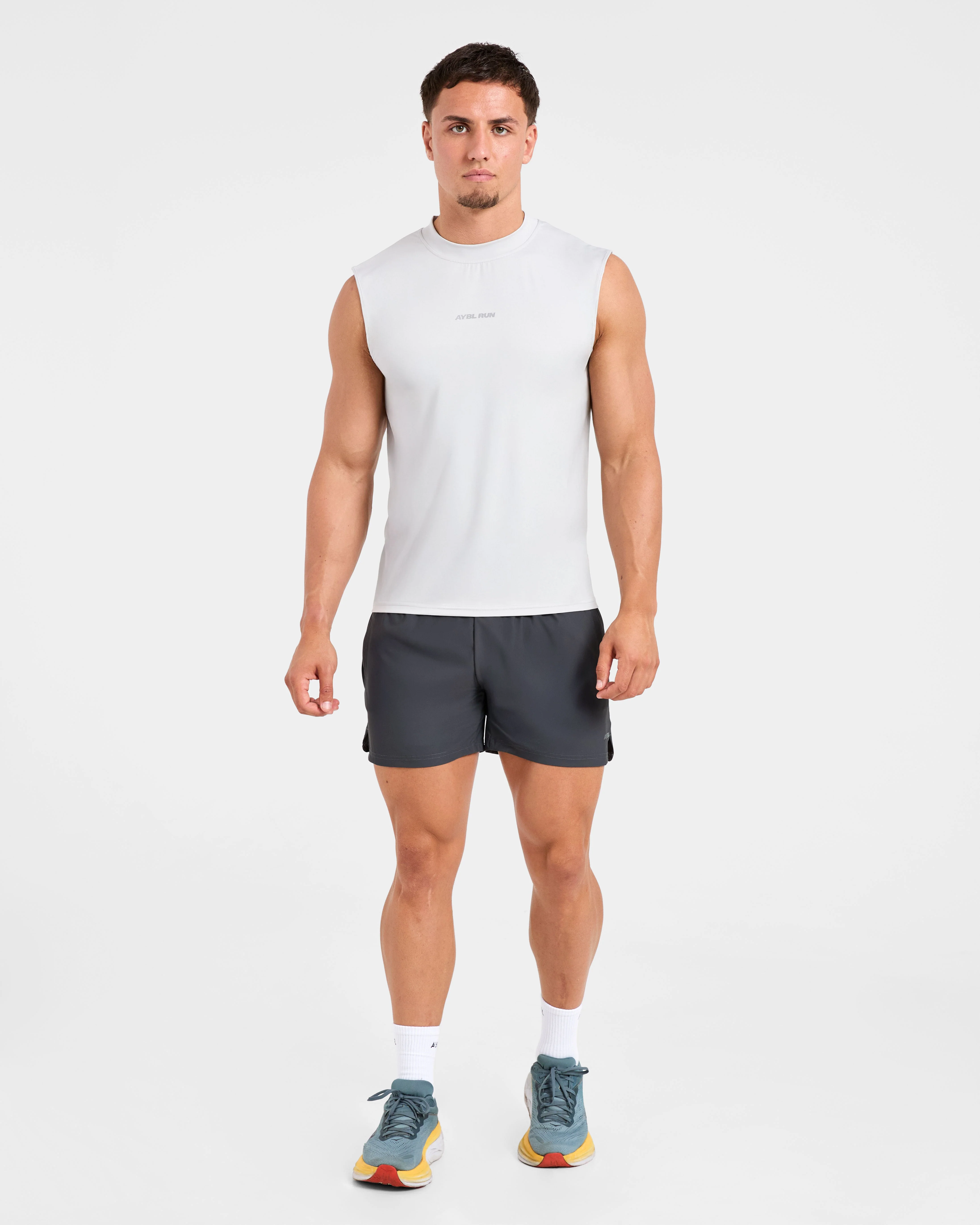 Run Slim Tank - Ice Grijs - Image 3