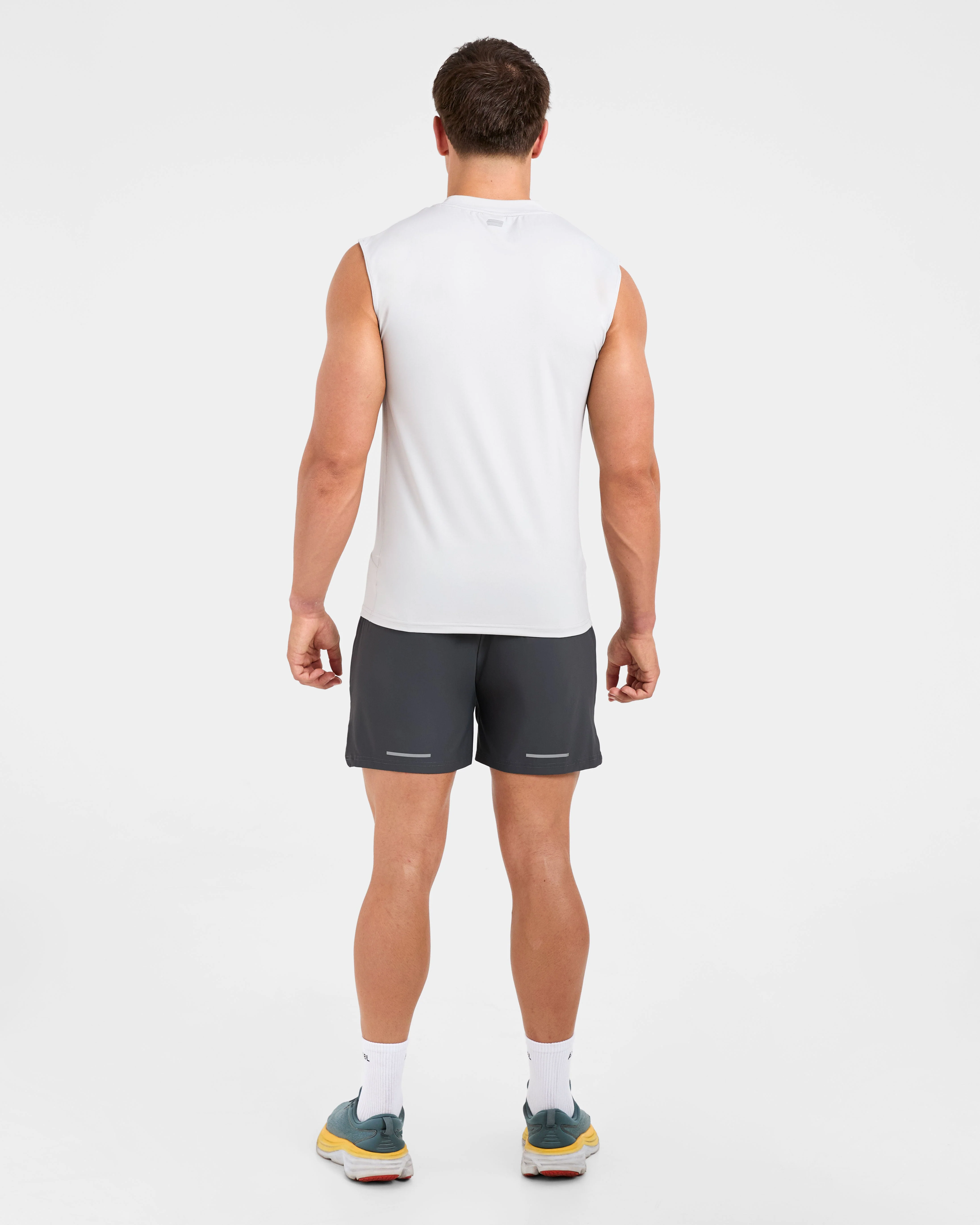 Run Slim Tank - Ice Grijs - Image 4