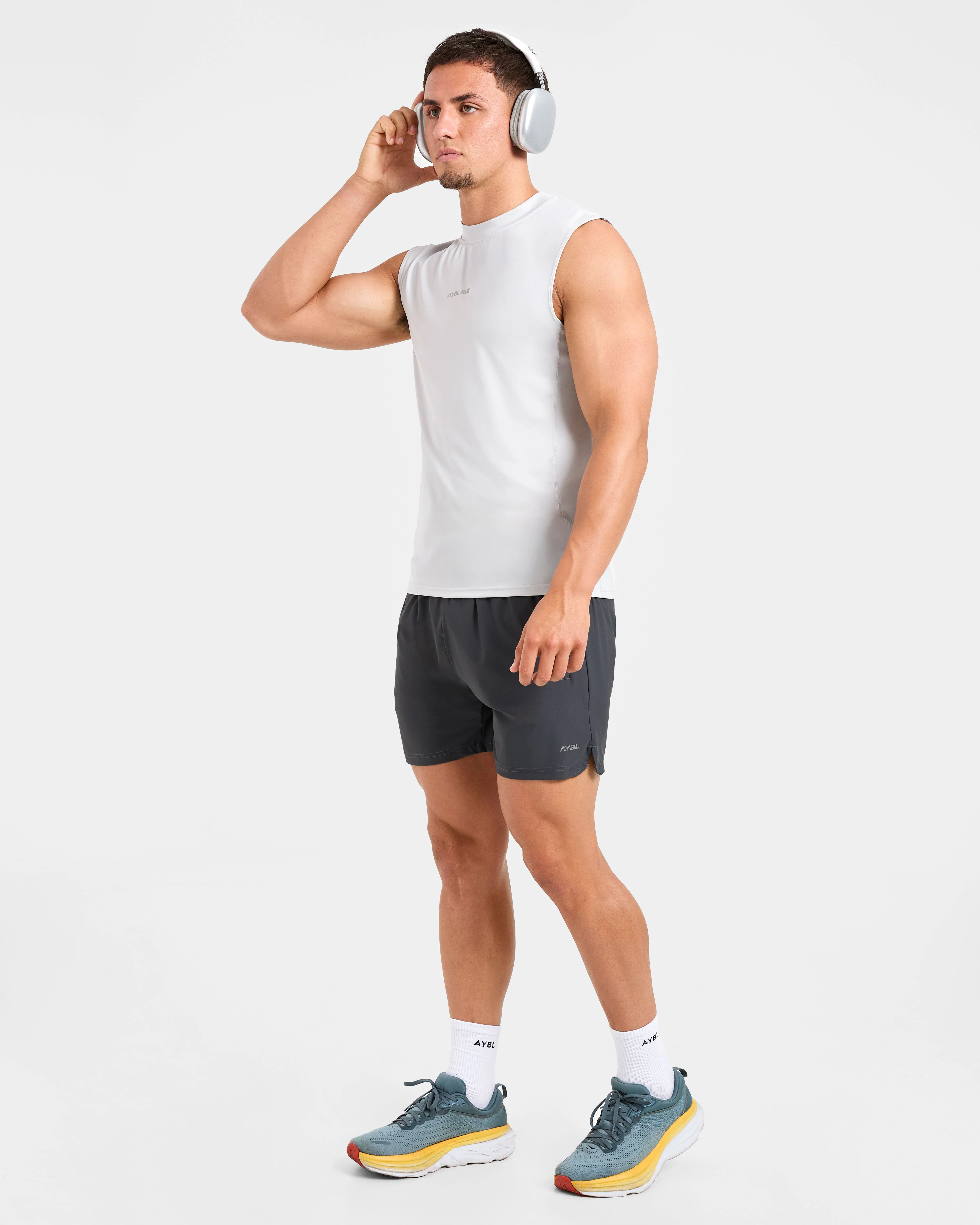 Run Slim Tank - Ice Grijs - Image 8