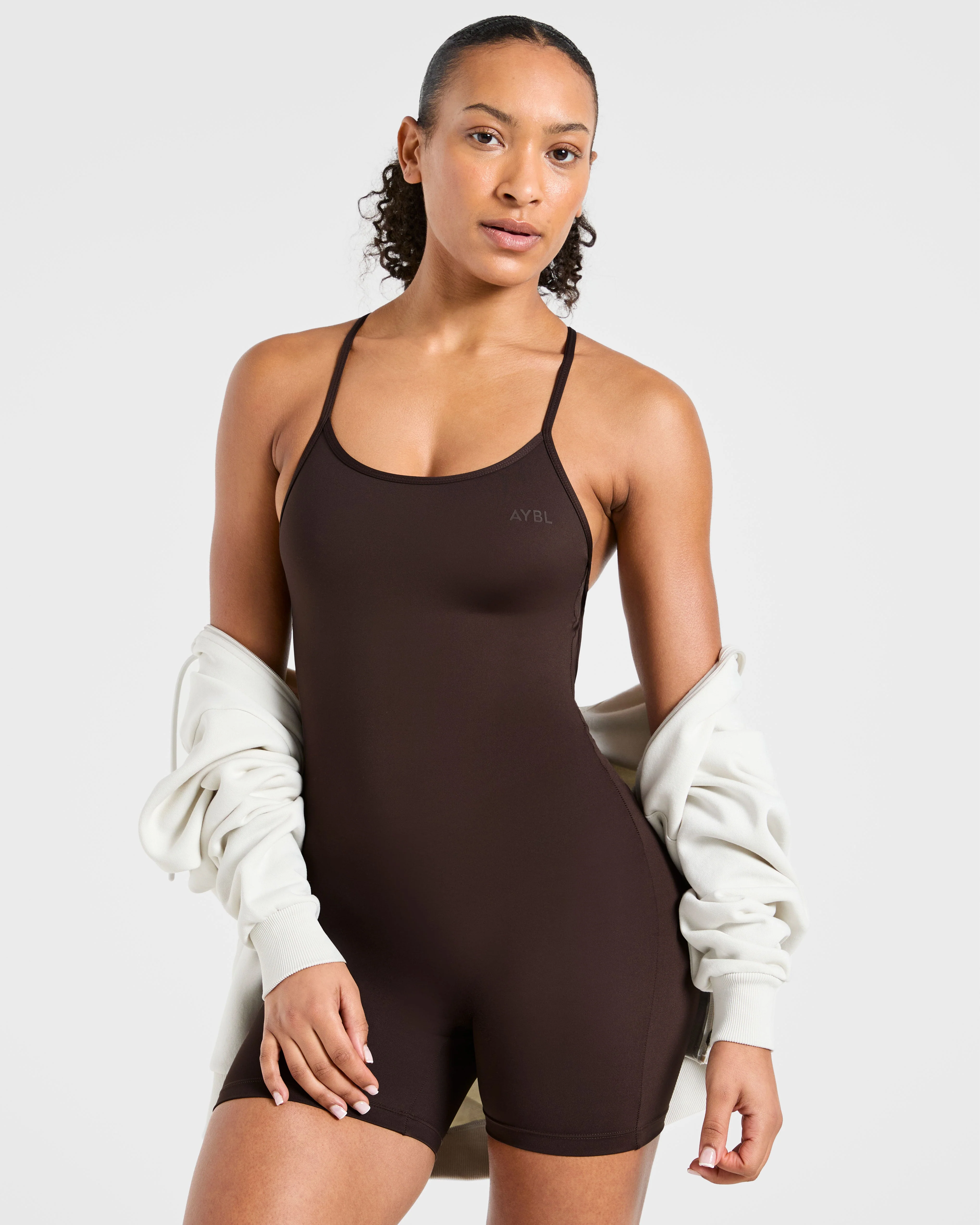 Sculpt Backless All In One - Deep Cocoa Bruin - Image 8