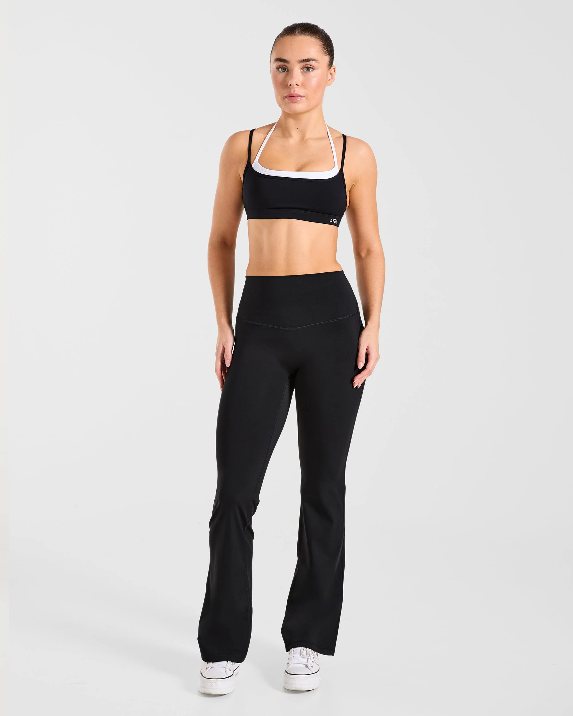 Sculpt Flared Leggings - Zwart - Image 3