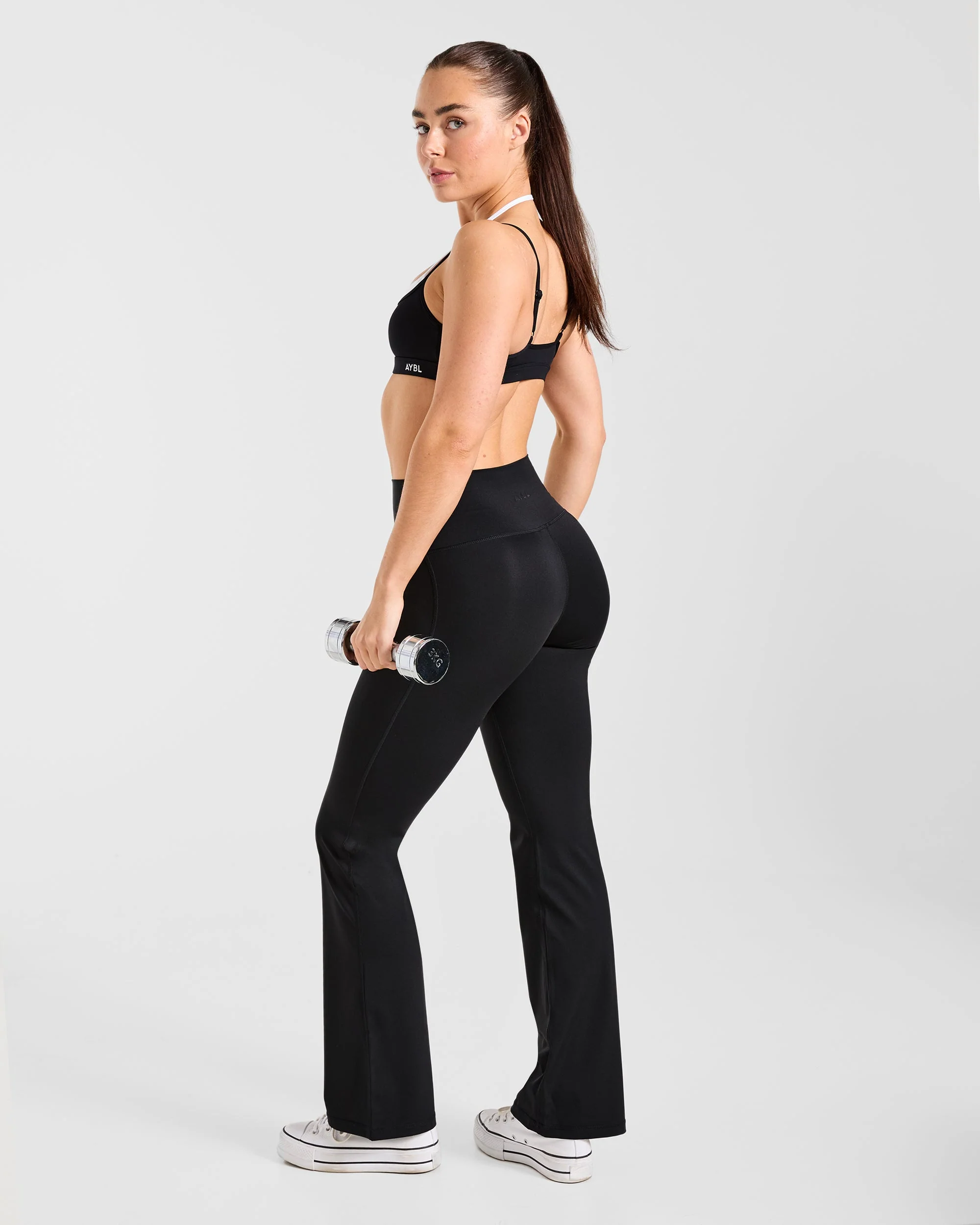 Sculpt Flared Leggings - Zwart - Image 8