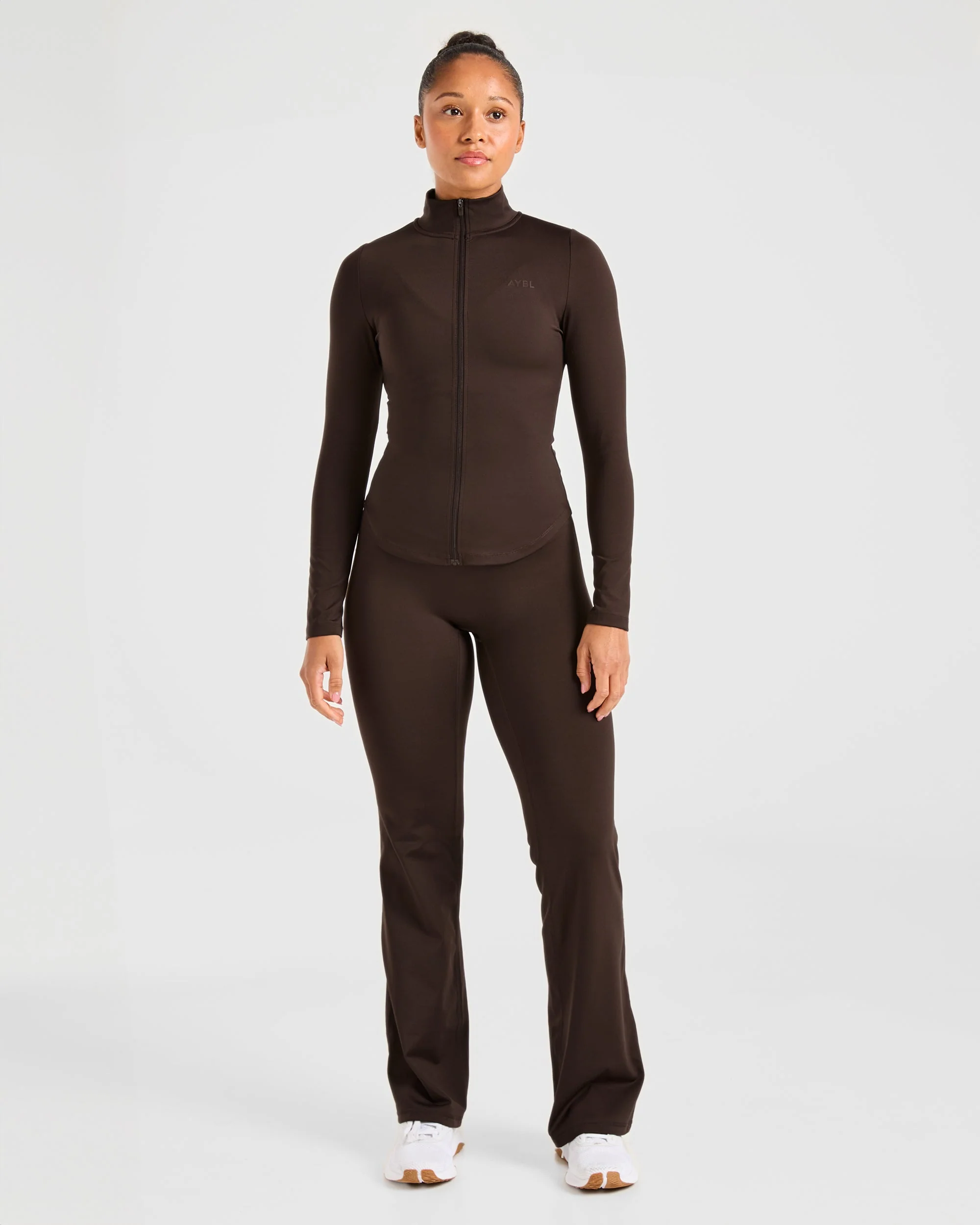 Sculpt Zip Jacket - Deep Cocoa Bruin - Image 3