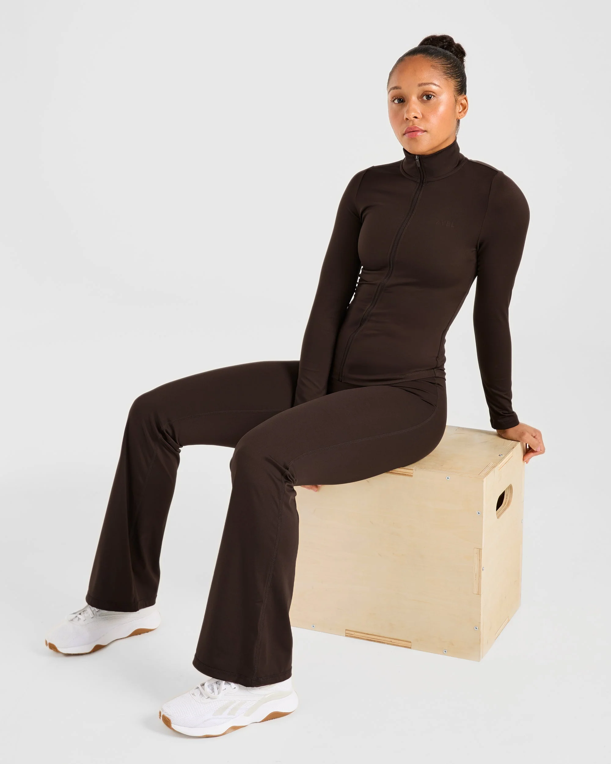 Sculpt Zip Jacket - Deep Cocoa Bruin - Image 7