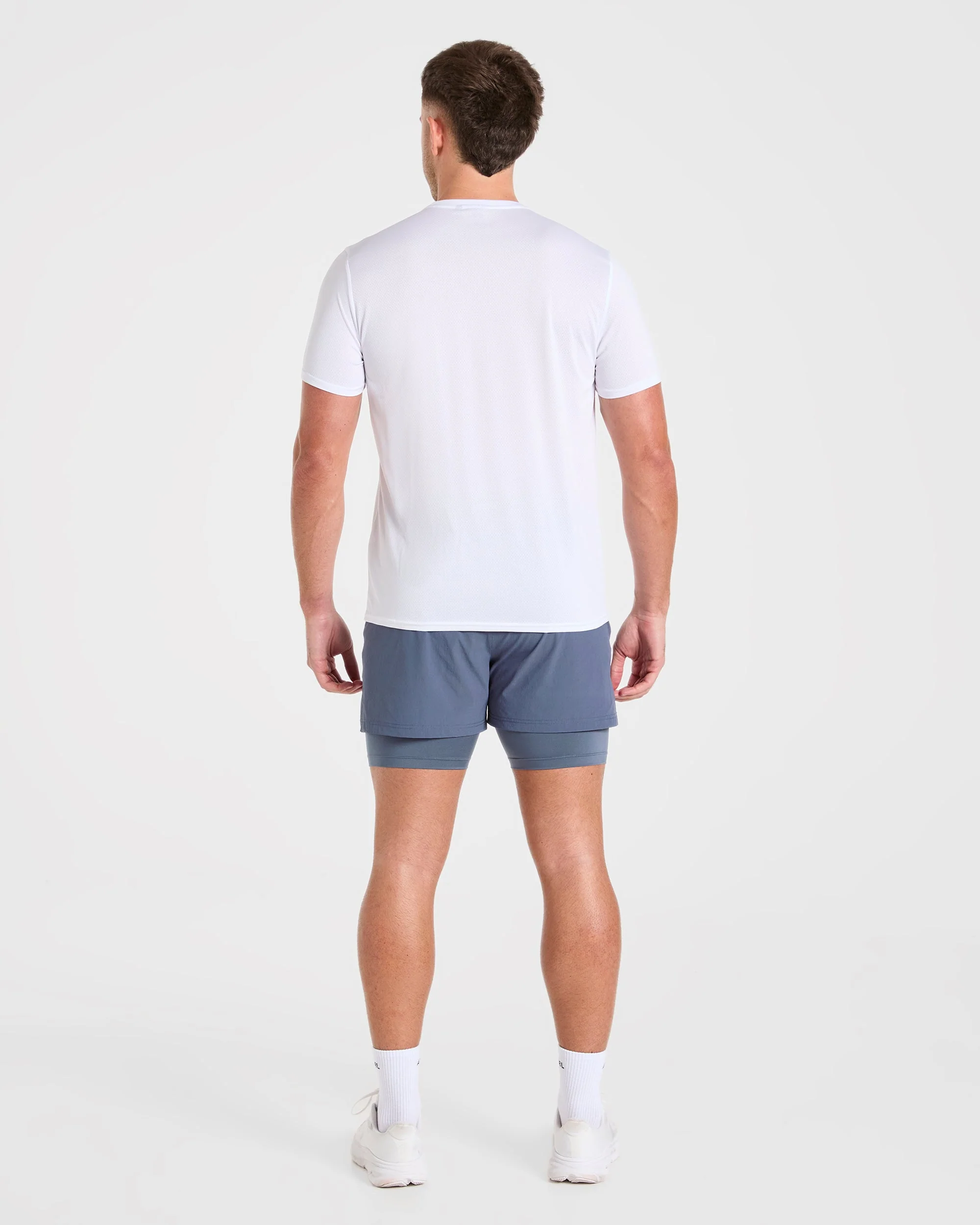 Signature 2 in 1 Shorts - Steel Blauw - Image 4