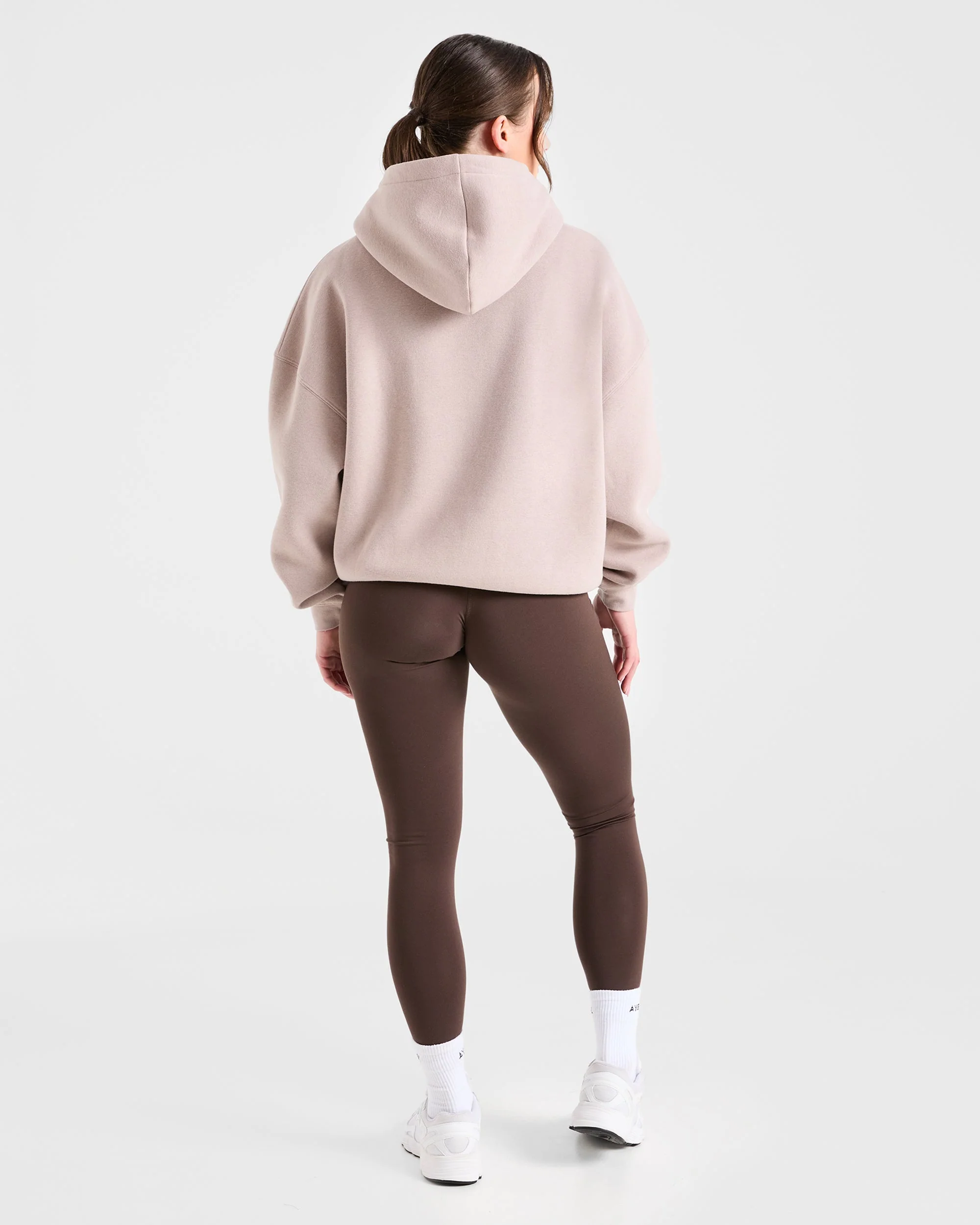 Sport Outline Oversized Hoodie - Pebble Grijs - Image 4