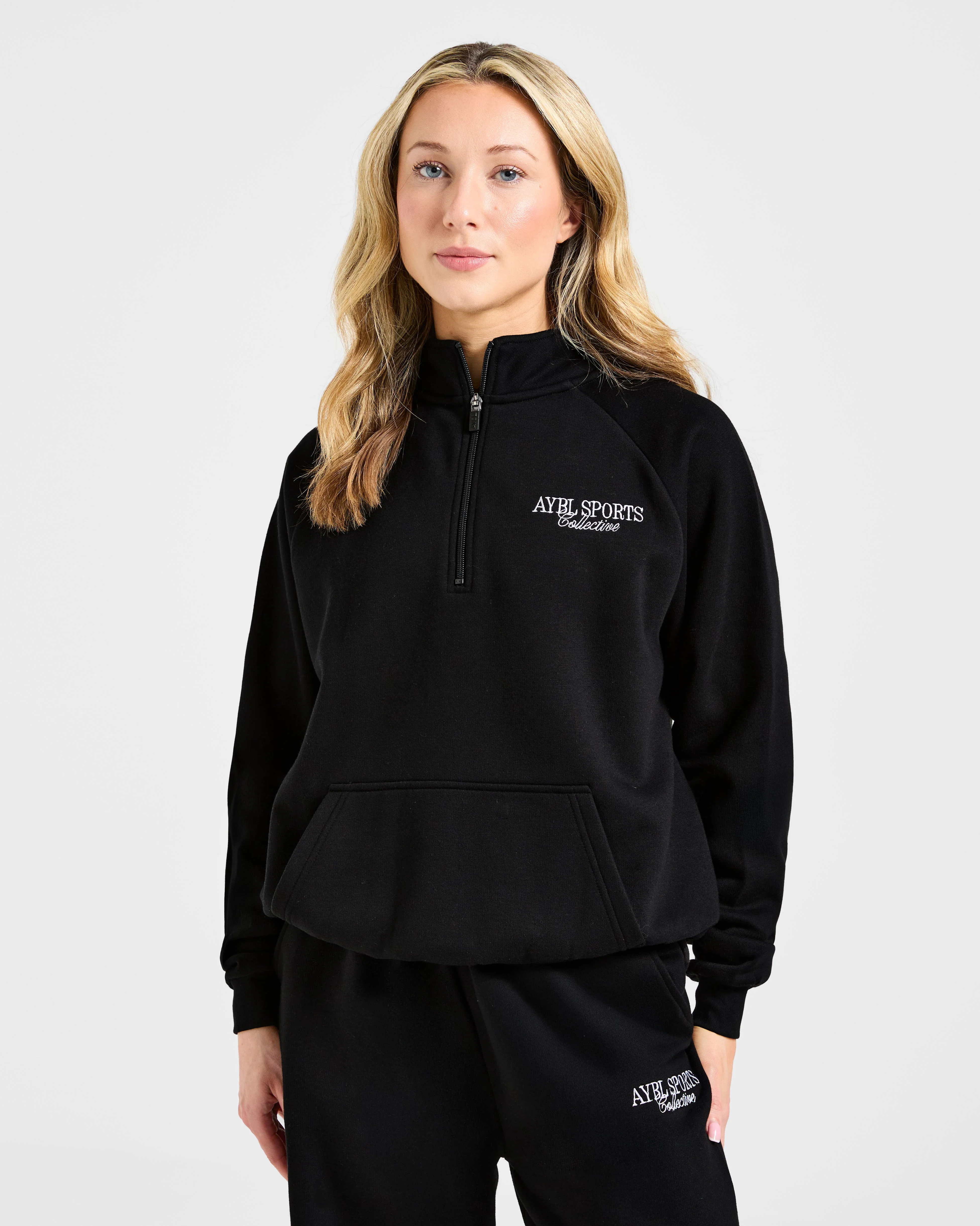 Sports Collective Oversized 1/4 Zip Pullover - Zwart - Image 2