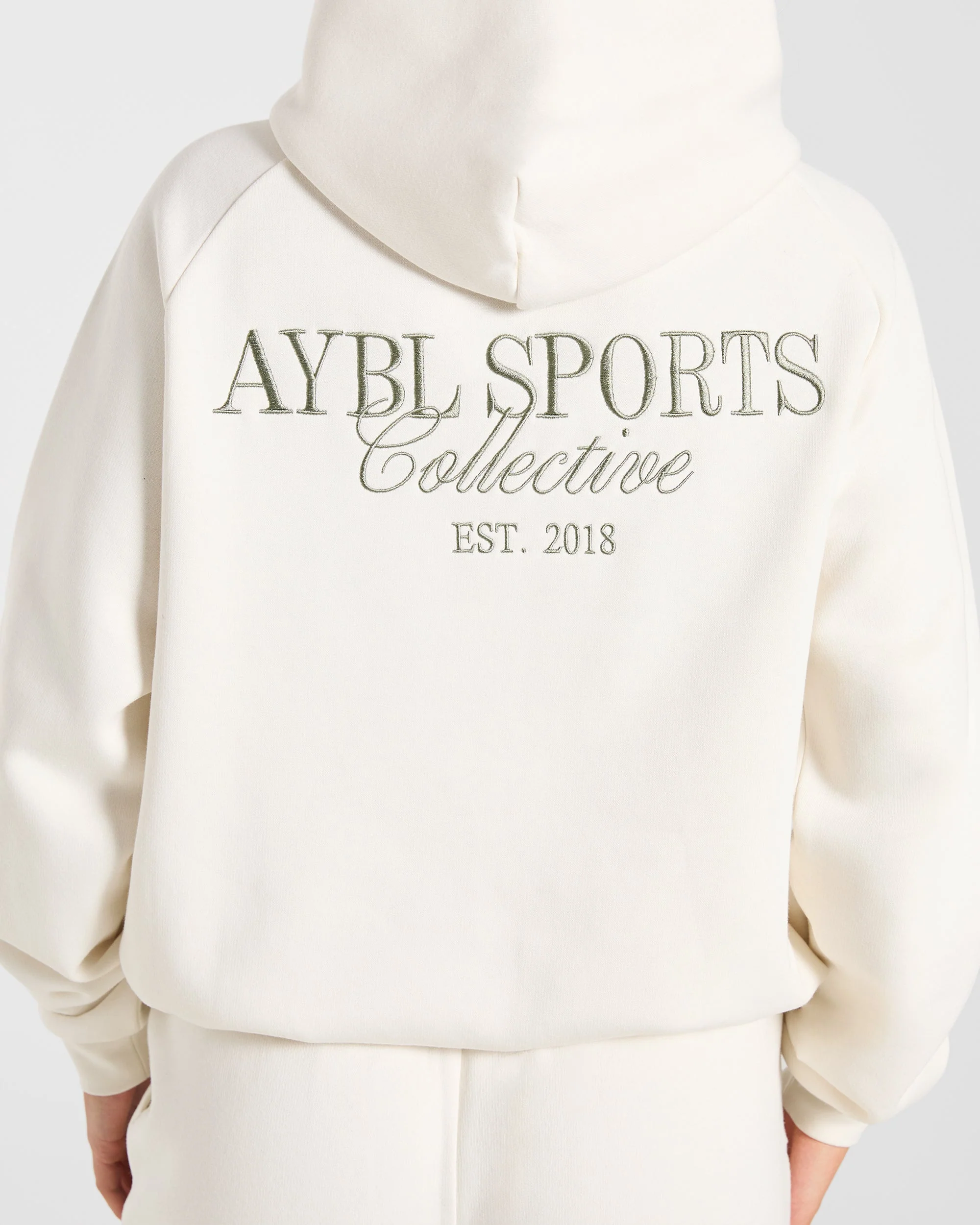 Sports Collective Oversized Hoodie - Off Wit/Groen - Image 6