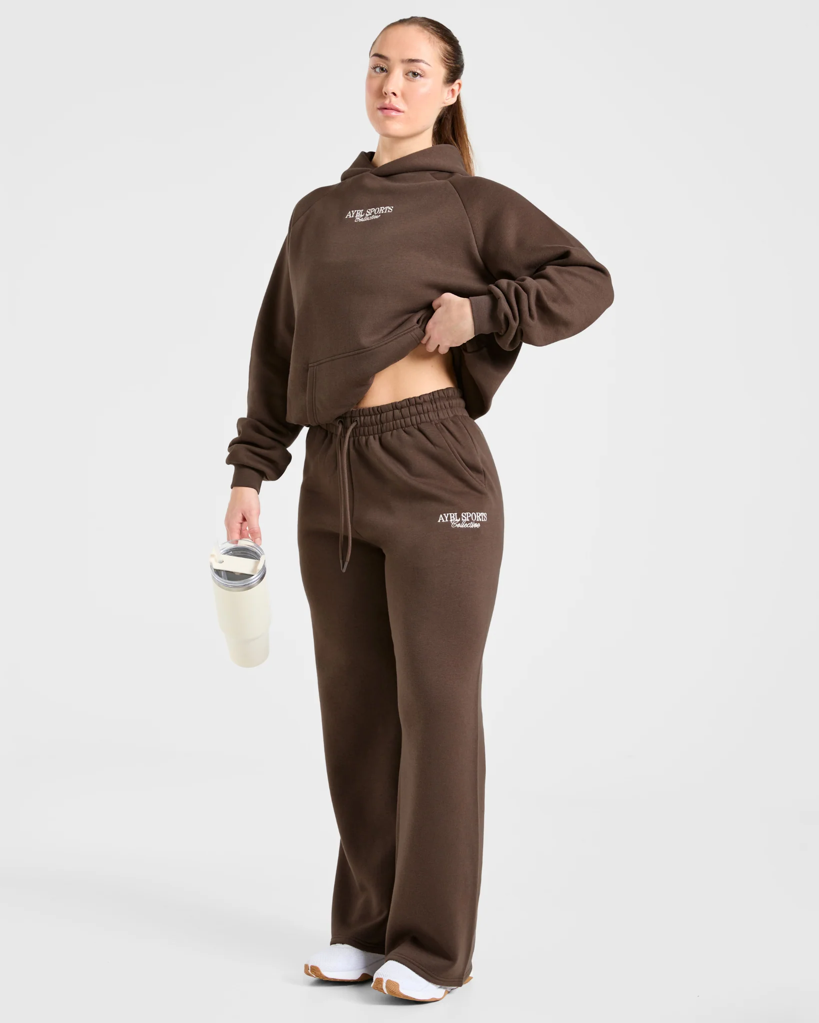 Sports Collective Oversized Straight Leg Joggers - Bruin - Image 8