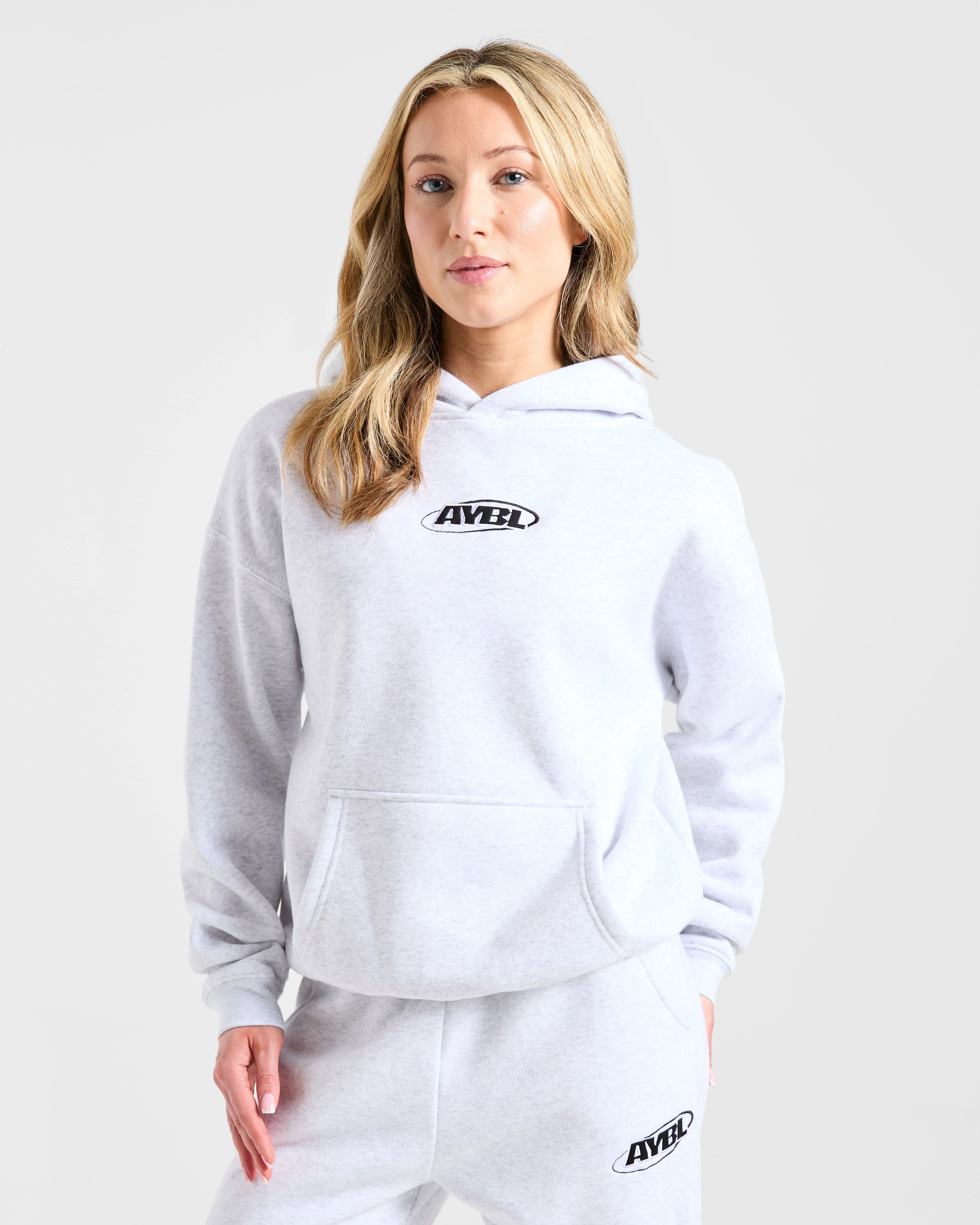 Sports Essentials Oversized Hoodie - Heather Grijs/Zwart - Image 2