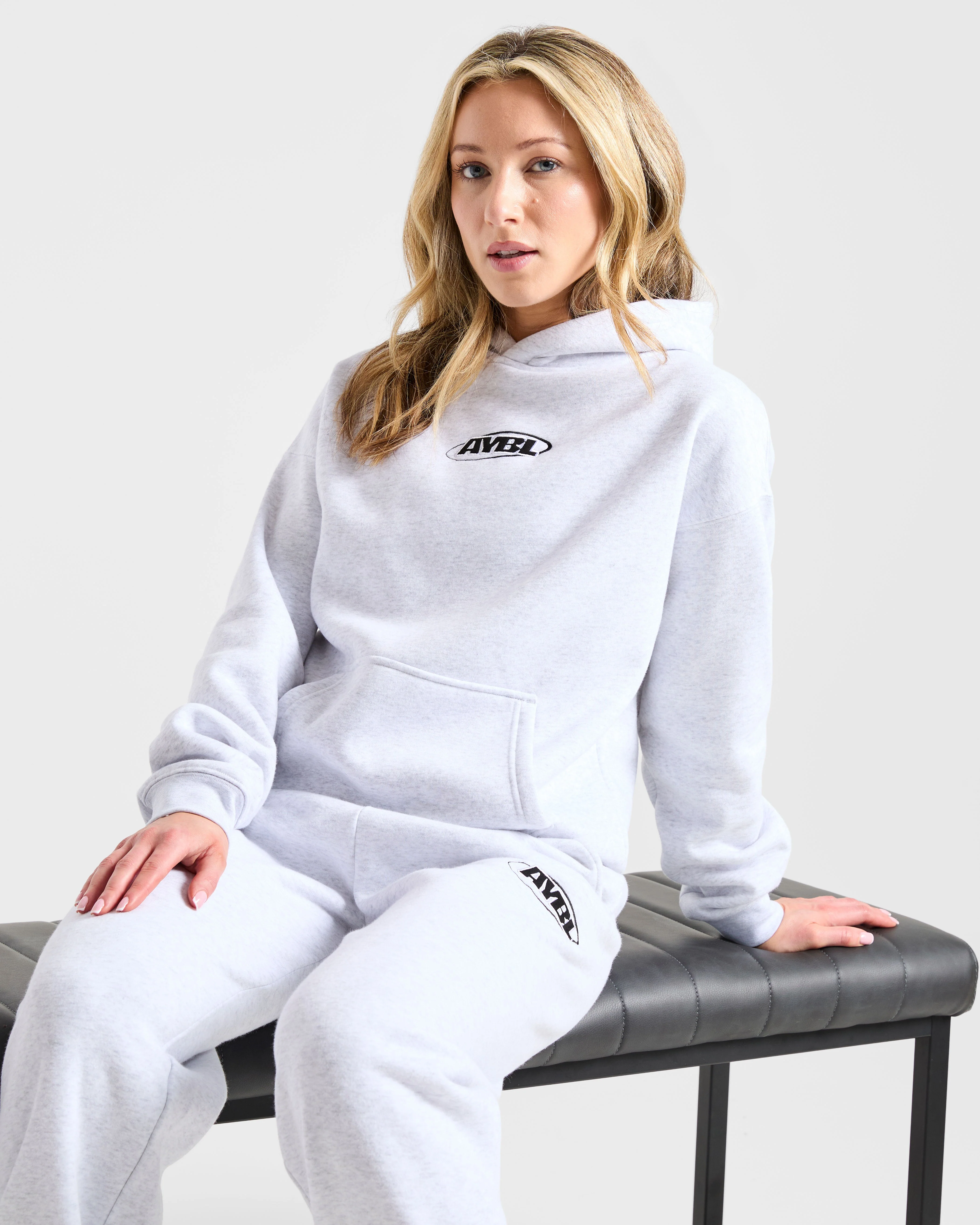 Sports Essentials Oversized Hoodie - Heather Grijs/Zwart - Image 8