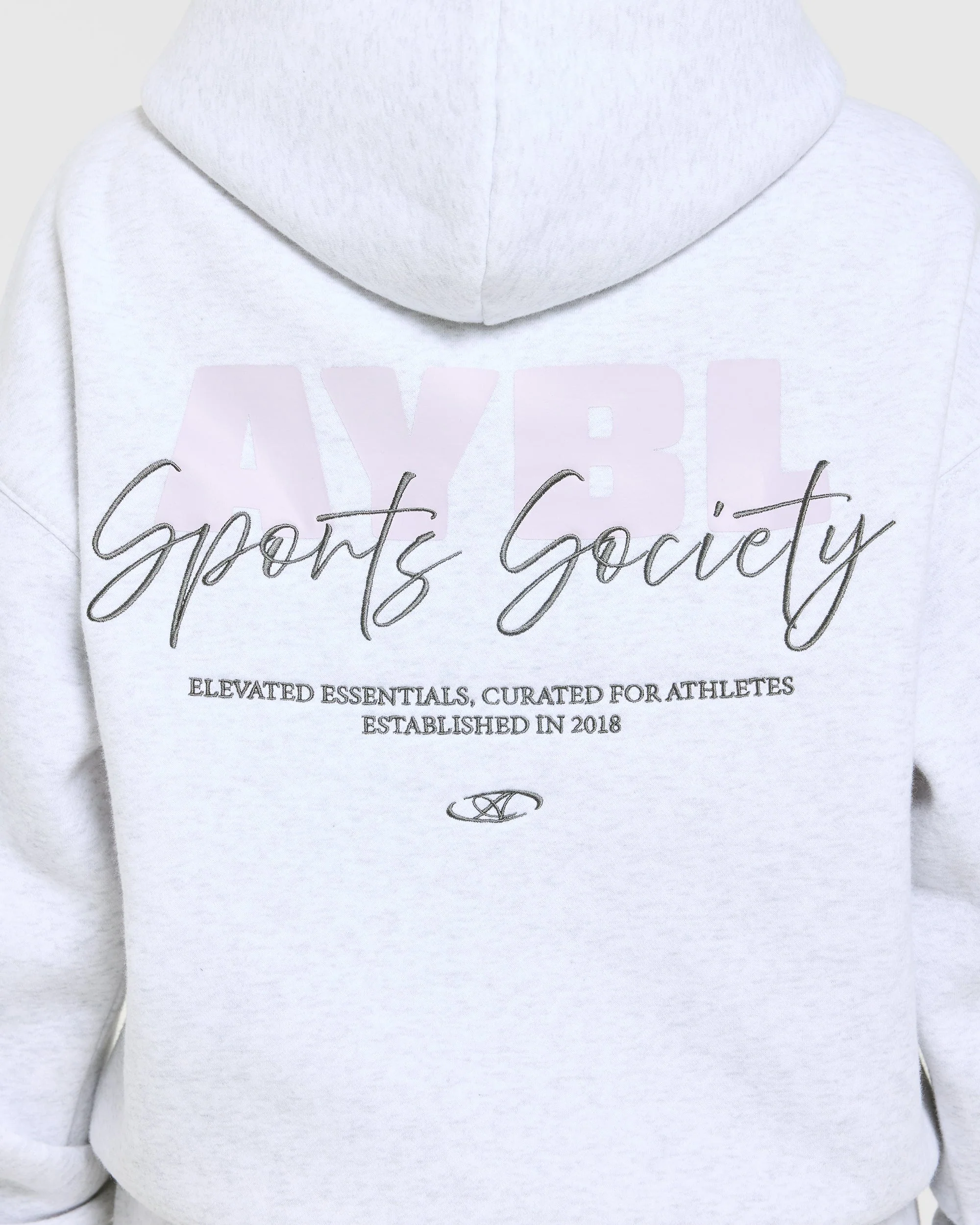 Sports Society Oversized Hoodie - Heather Grijs - Image 6