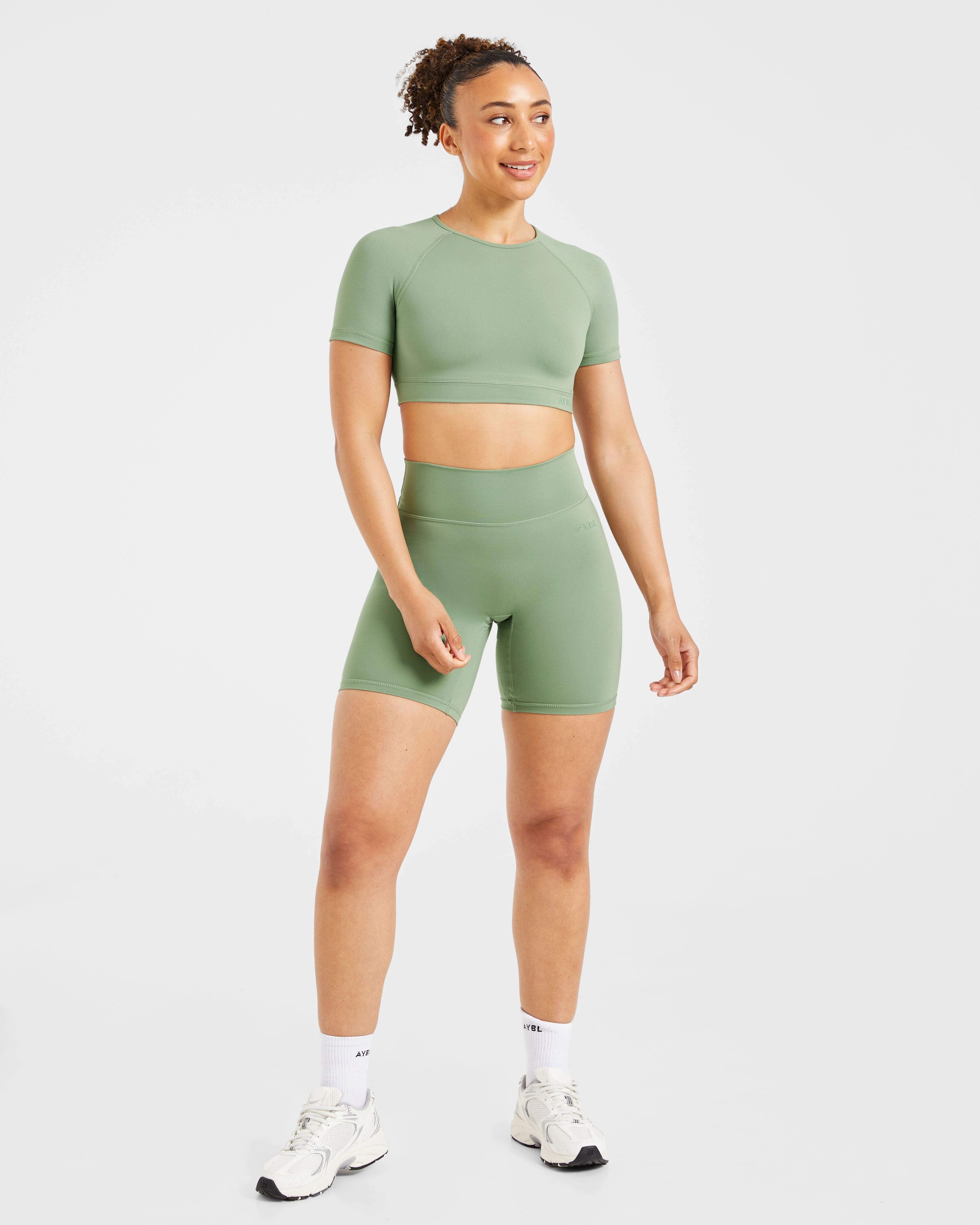 Staple Crop Top - Olive Groen - Image 3