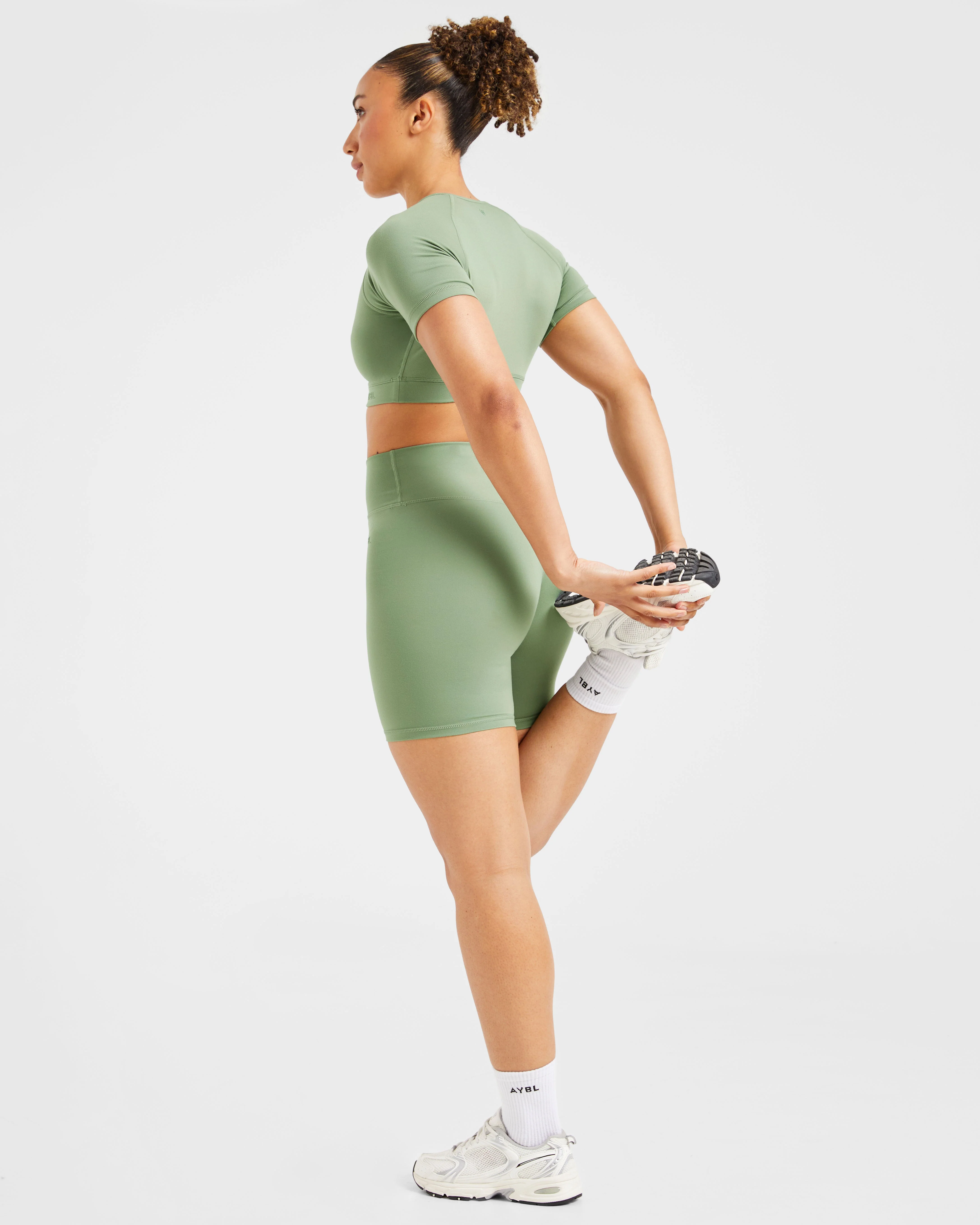 Staple Crop Top - Olive Groen - Image 8