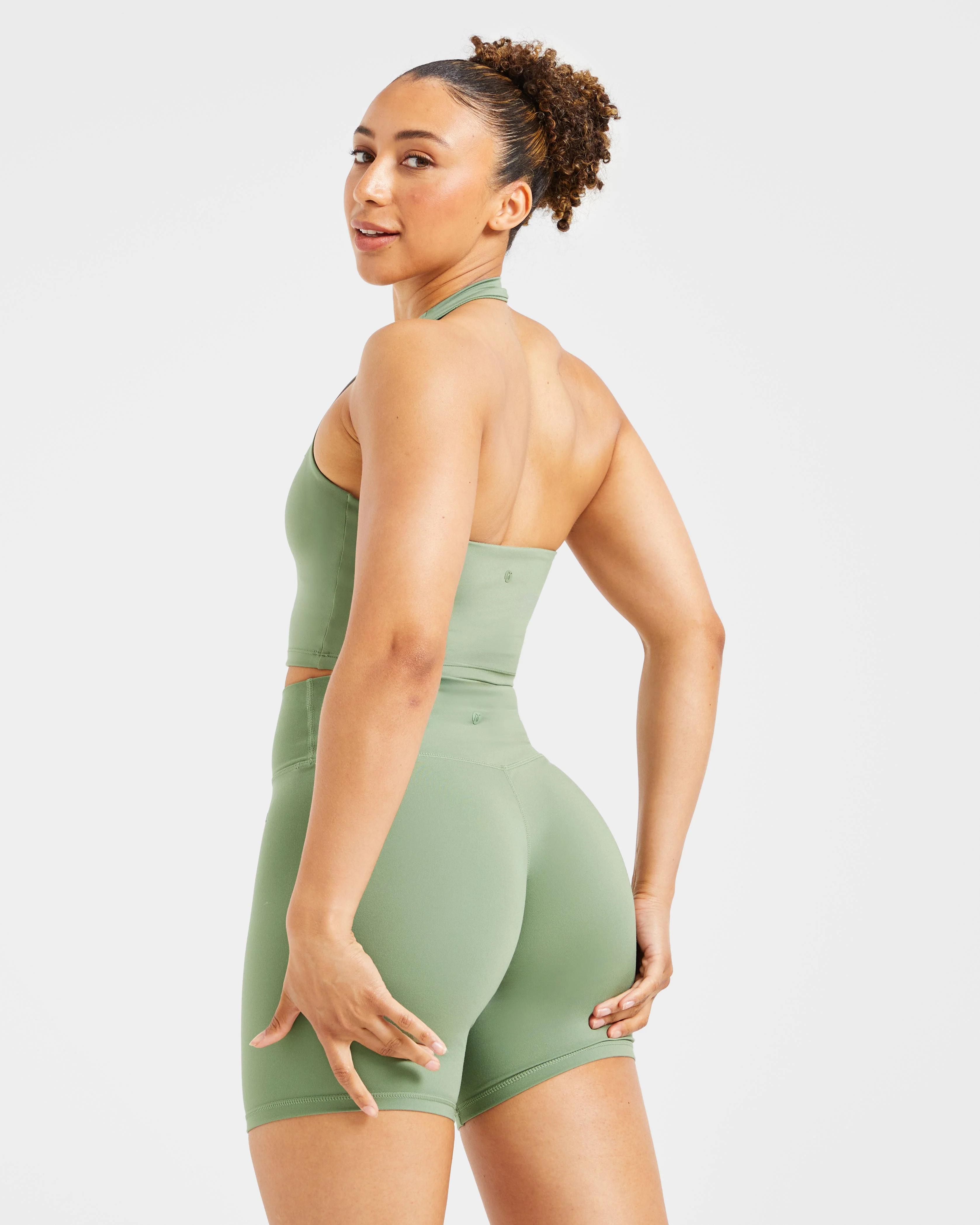 Staple Cycling Shorts - Olive Groen - Image 8