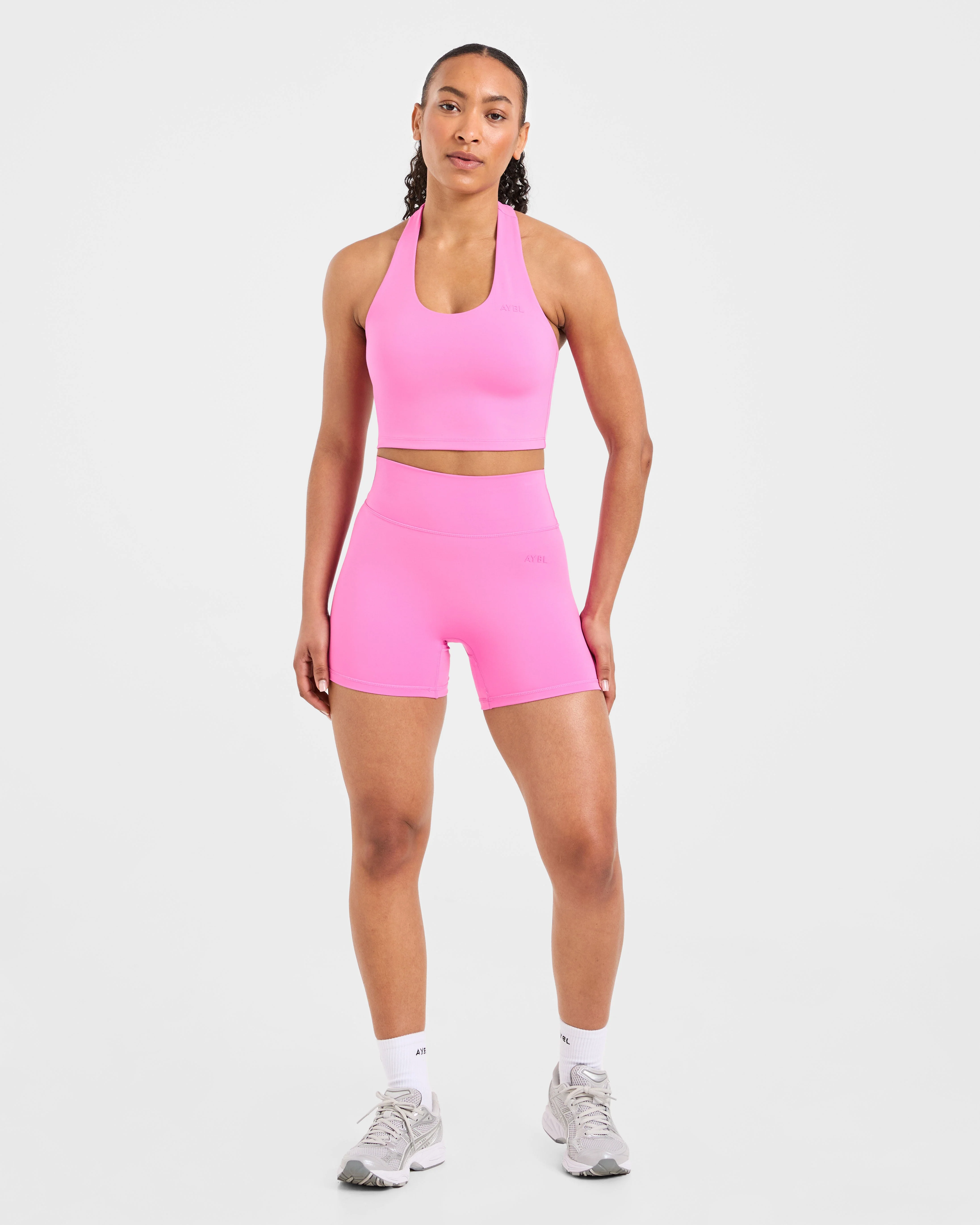 Staple Halterneck Crop Top - Summer Roze - Image 3