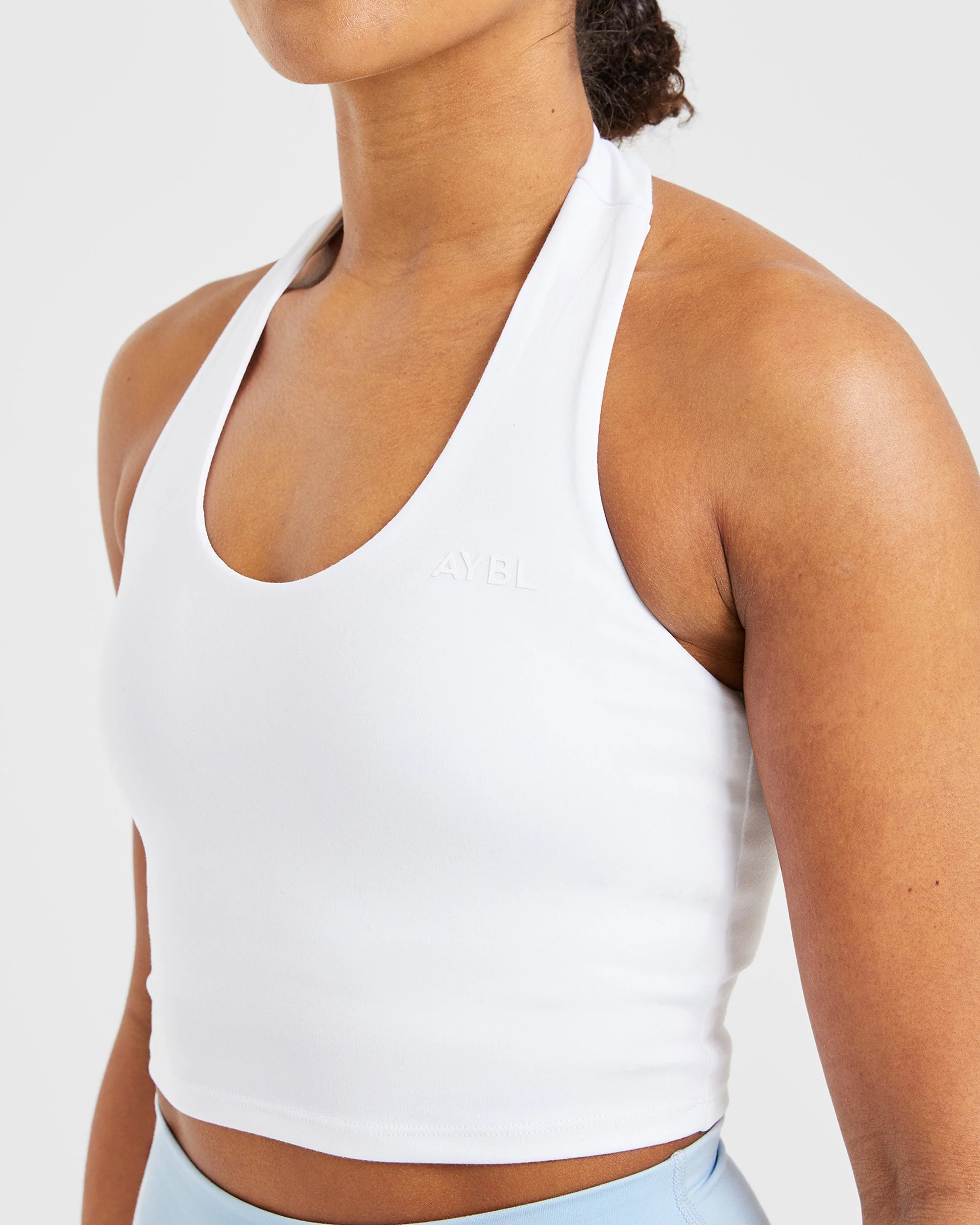 Staple Halterneck Crop Top - Wit - Image 5