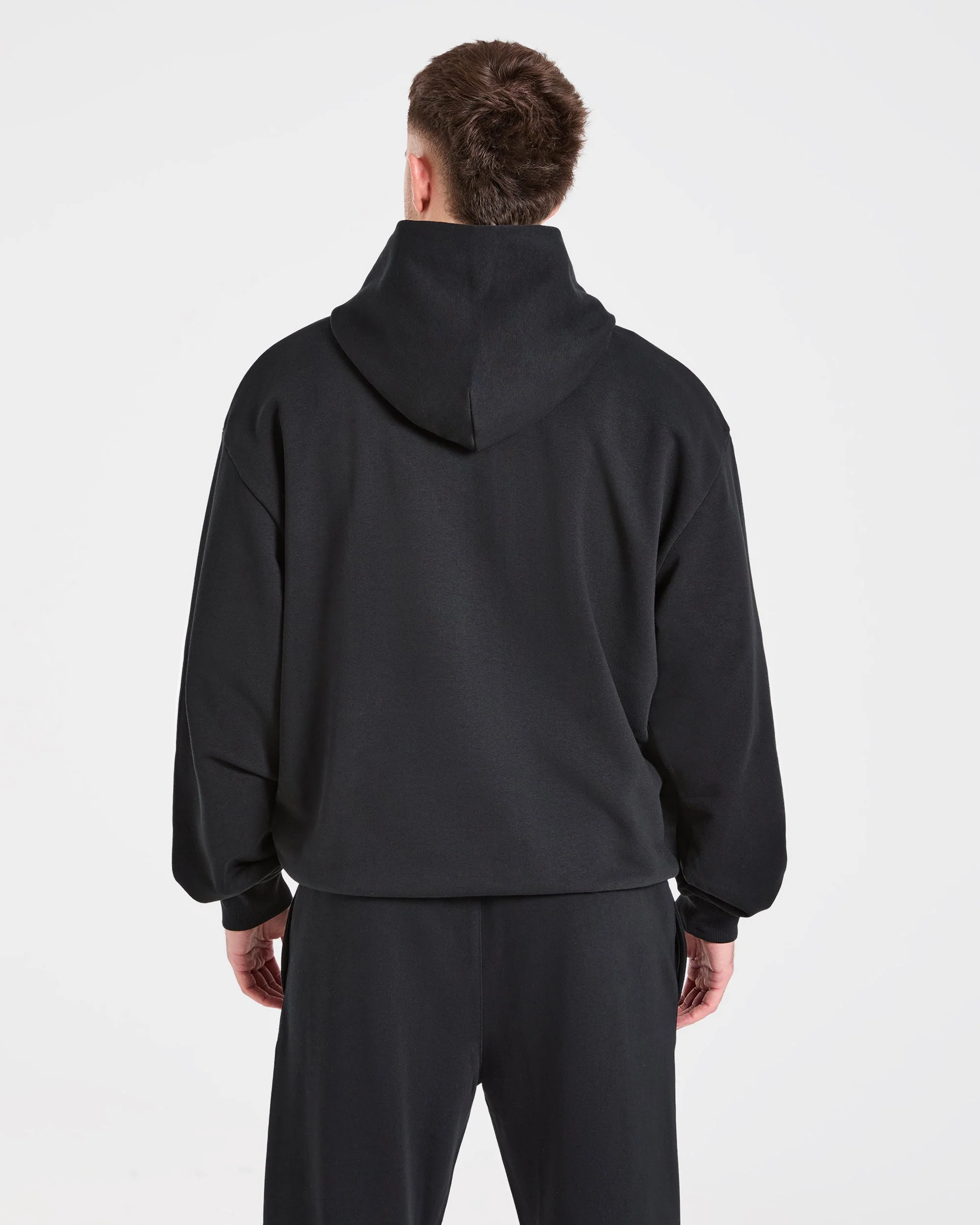 Strength Division Oversized Hoodie - Zwart/Blauw - Image 2