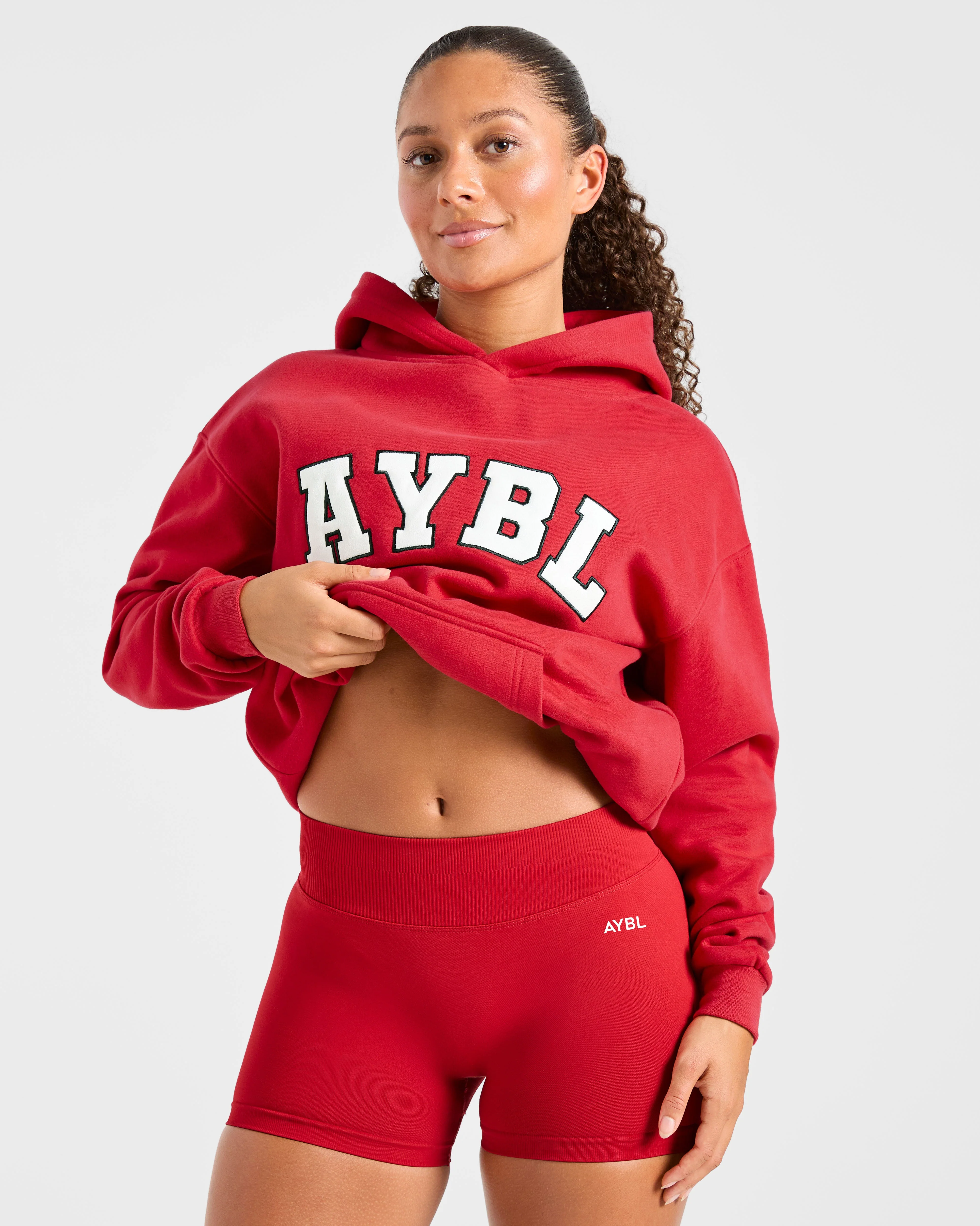 Varsity 2.0 Oversized Hoodie - Rood - Image 8
