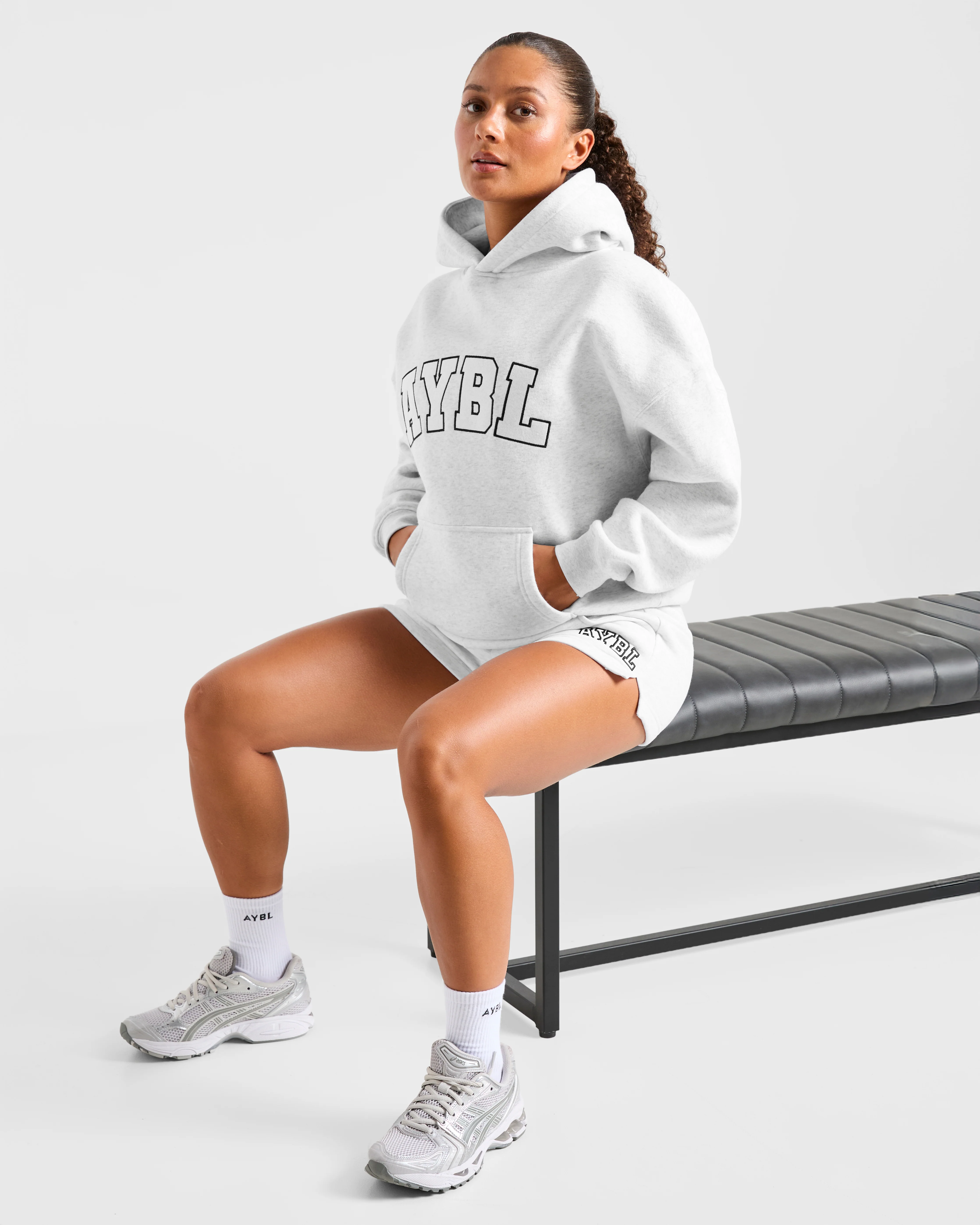 Varsity 2.0 Oversized Shorts - Heather Grijs - Image 8