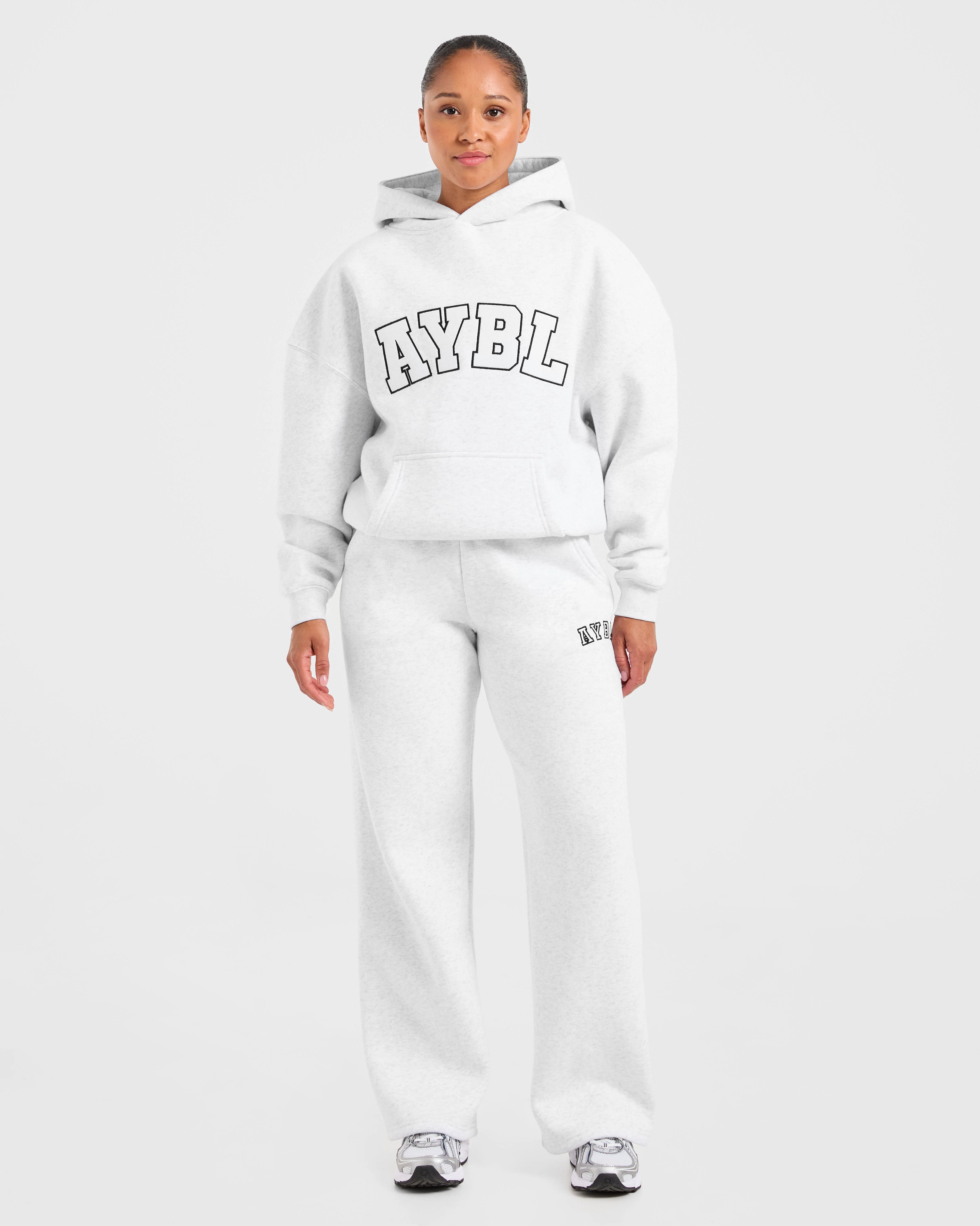 Varsity 2.0 Oversized Straight Leg Joggers - Heather Grijs - Image 3