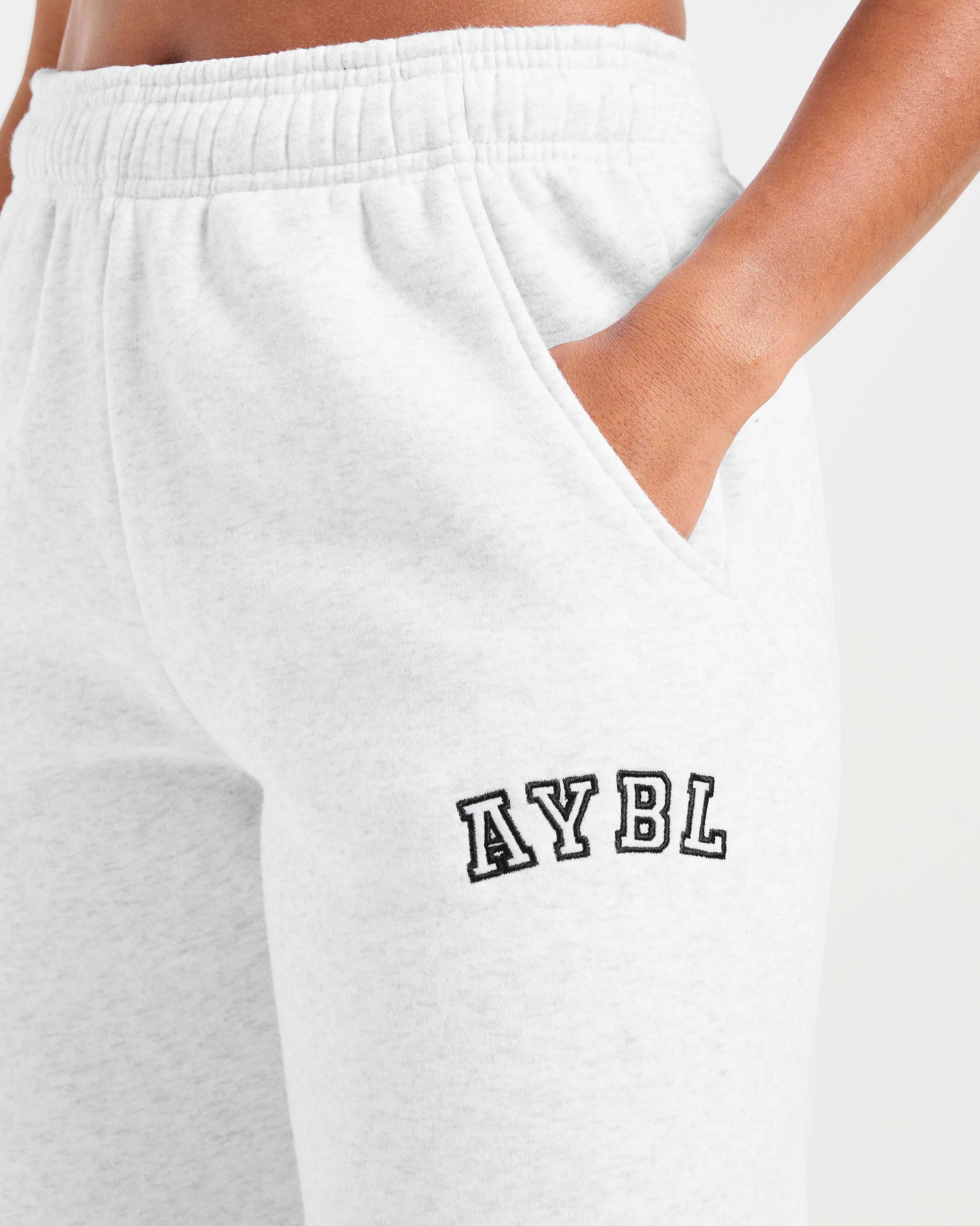Varsity 2.0 Oversized Straight Leg Joggers - Heather Grijs - Image 5