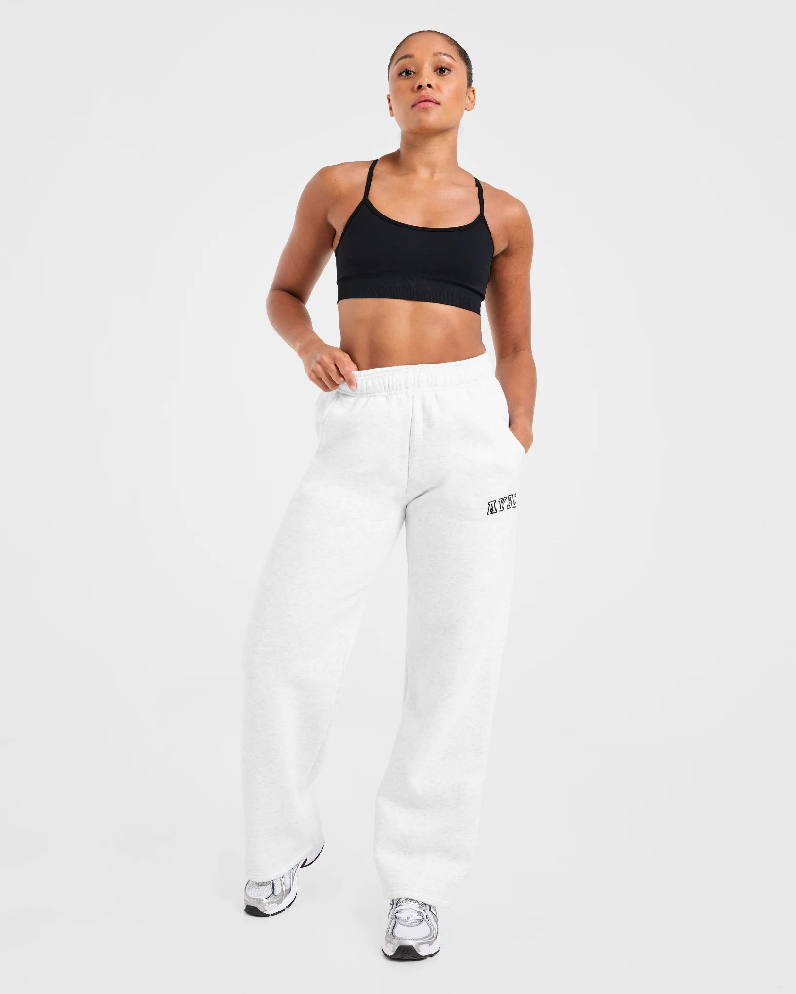 Varsity 2.0 Oversized Straight Leg Joggers - Heather Grijs - Image 7