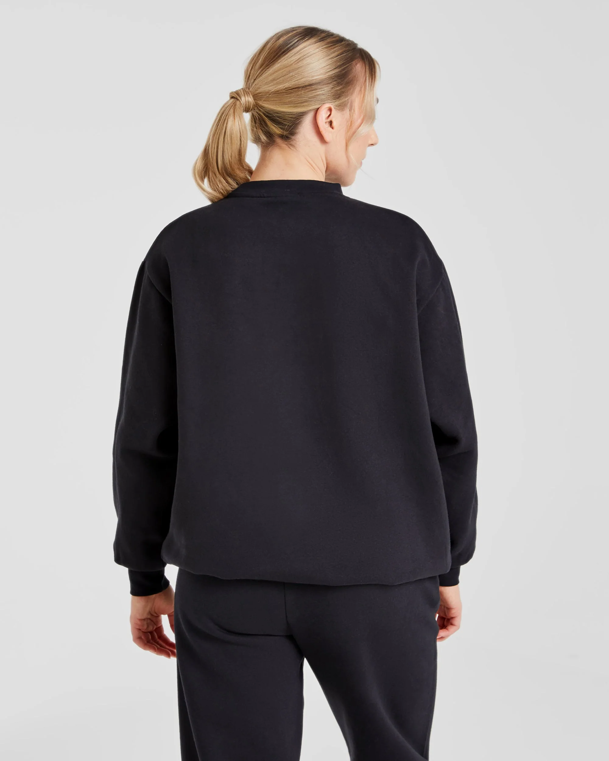 Varsity Graphic Oversized Sweatshirt - Zwart - Image 2