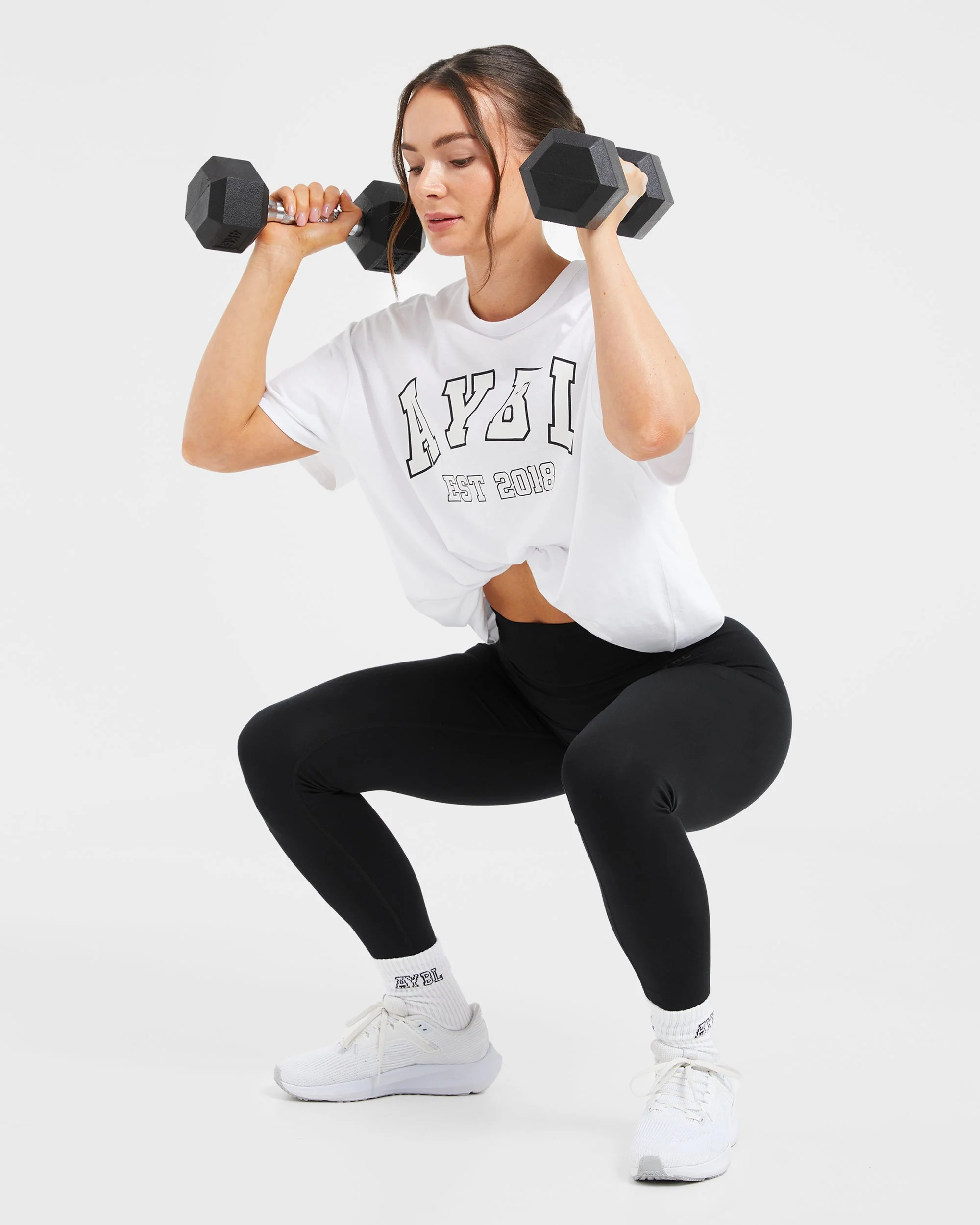 Varsity Oversized T Shirt - Wit - Image 8